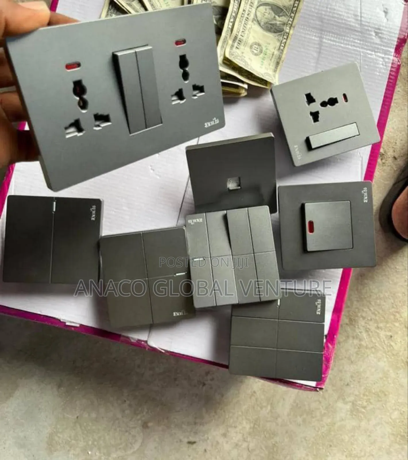Grey Colour Switches and Sockets Available Best Quality Affordable
