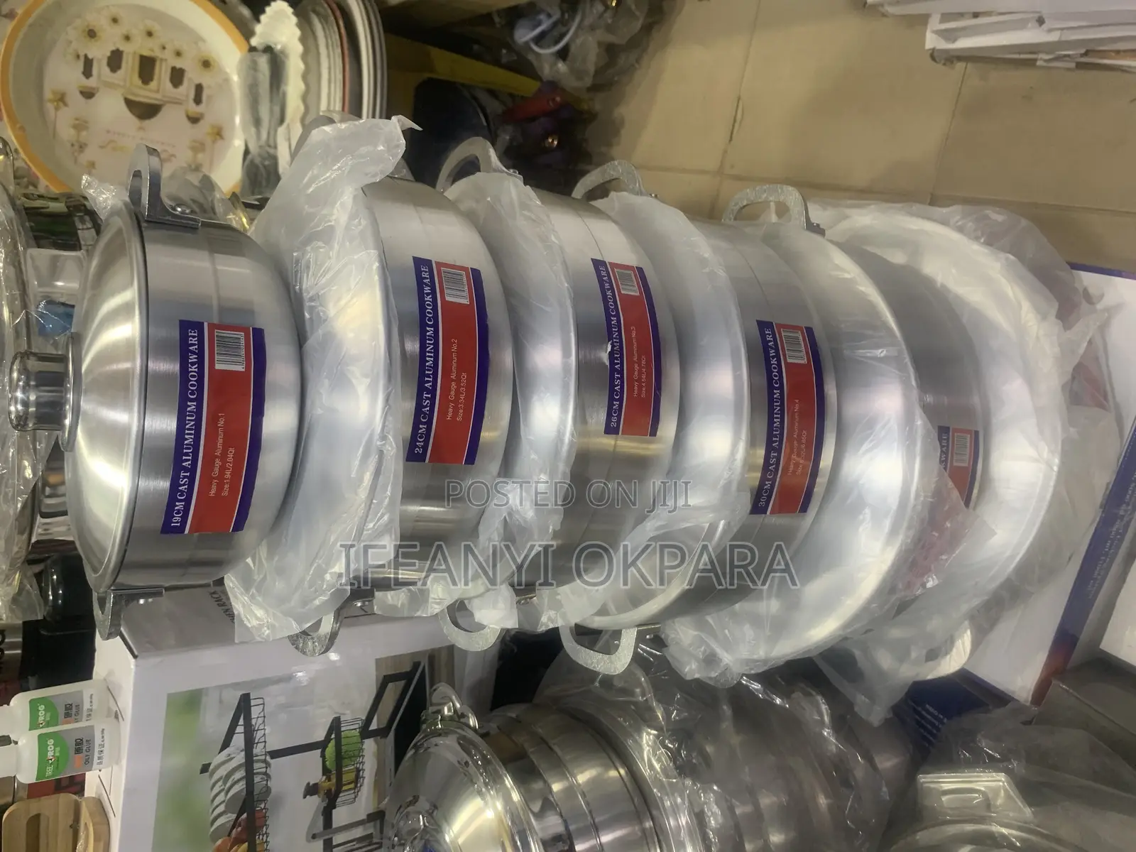 6pic Aluminum Cooking Pot With Spoon