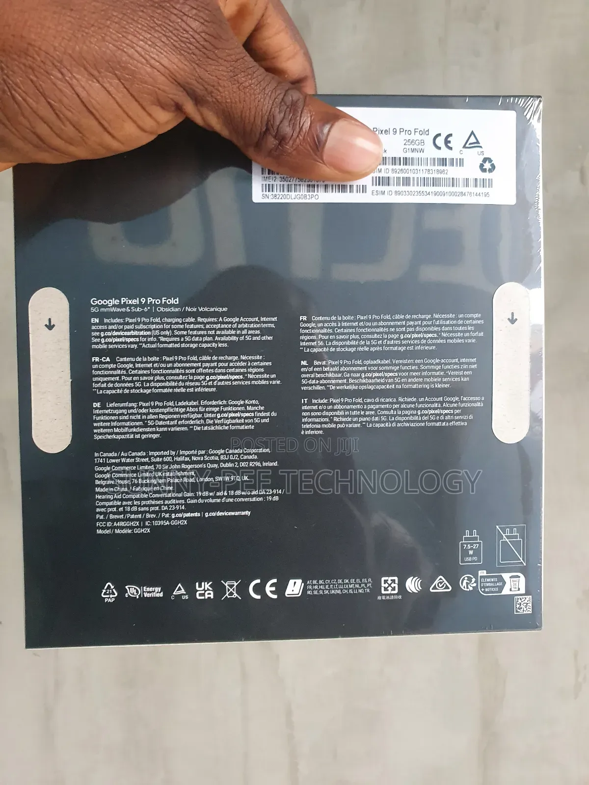 New Google Pixel 9 Pro Fold 256 GB Black