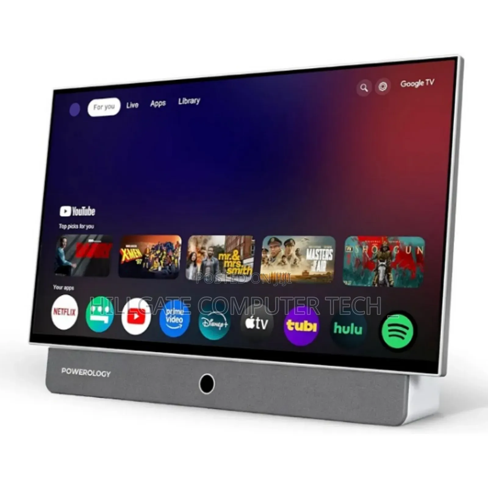 Powerology Smart Portable Tv 27 Inches
