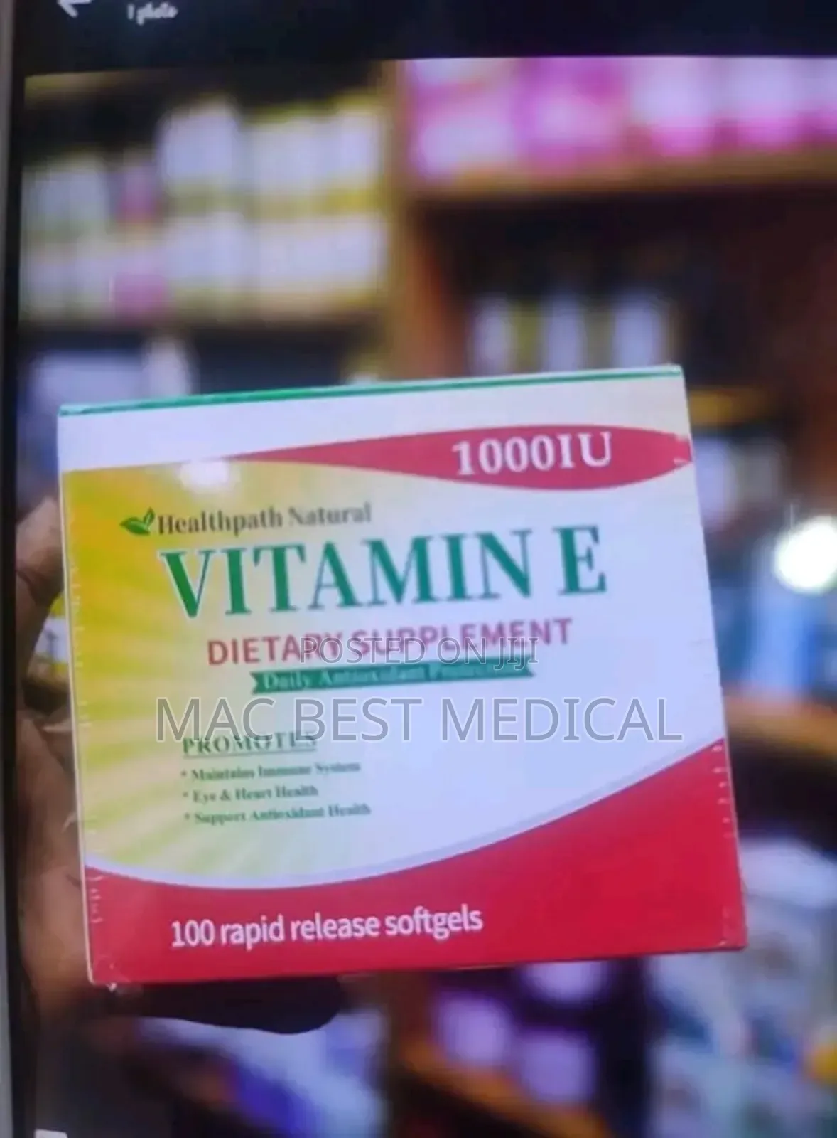 Healthpath Natural Vitamin E 1000iu