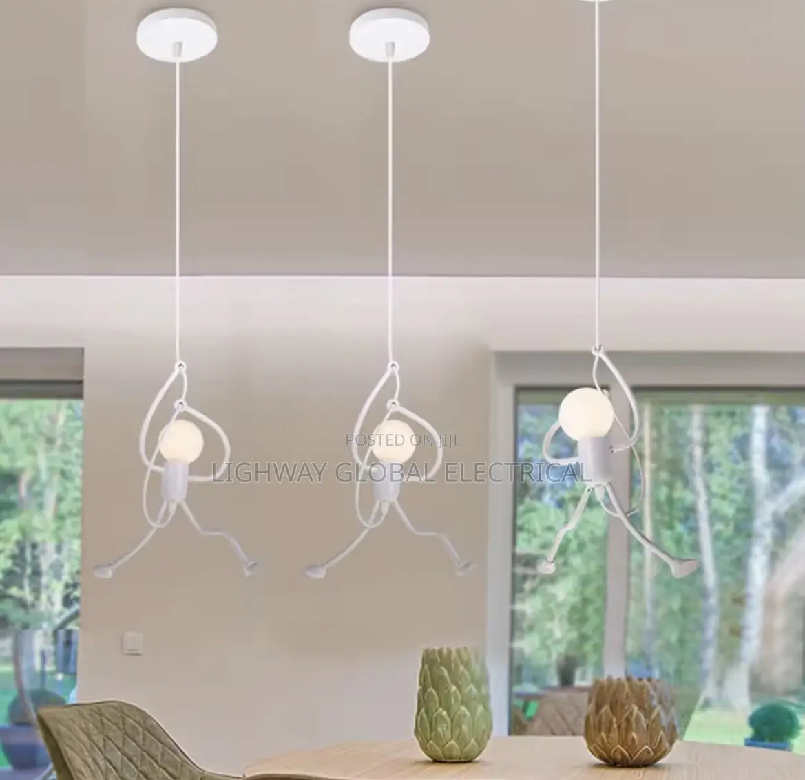 Creative Nordic Small Man Led E27 Pendant Light