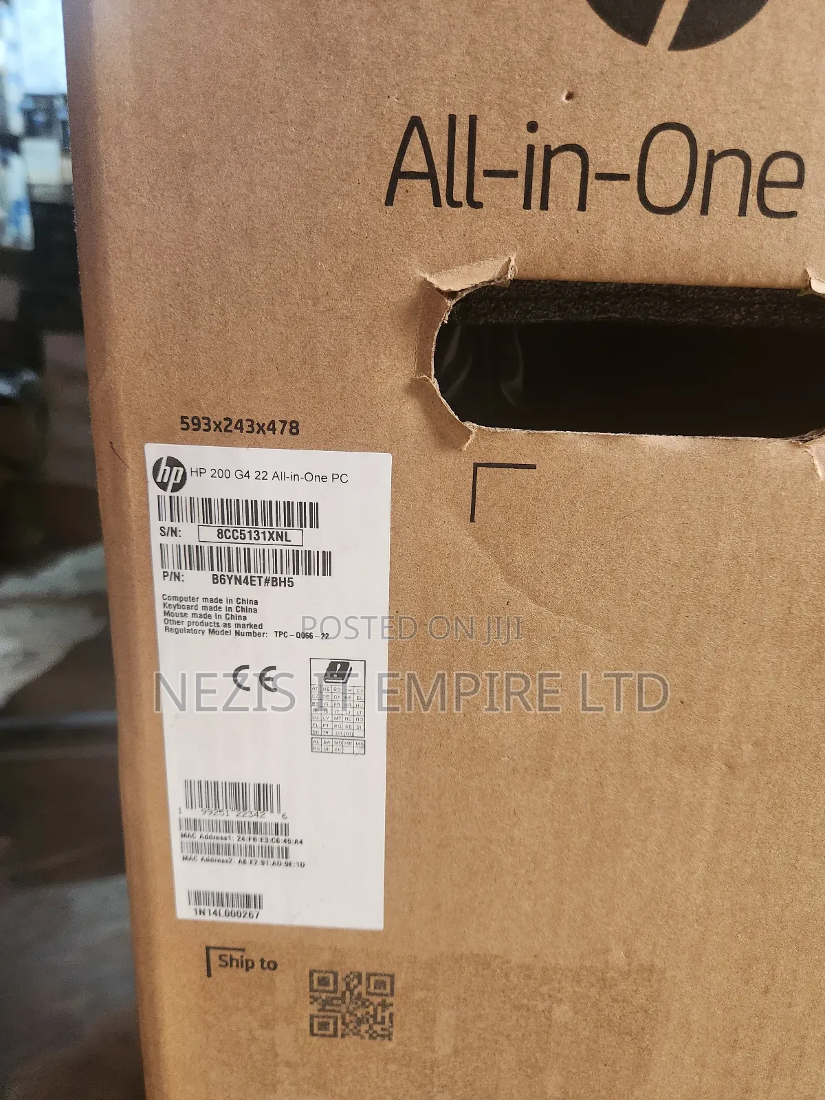 New HP 200 G4 22 All-in-One 8GB Intel Core I5 SSD 512GB