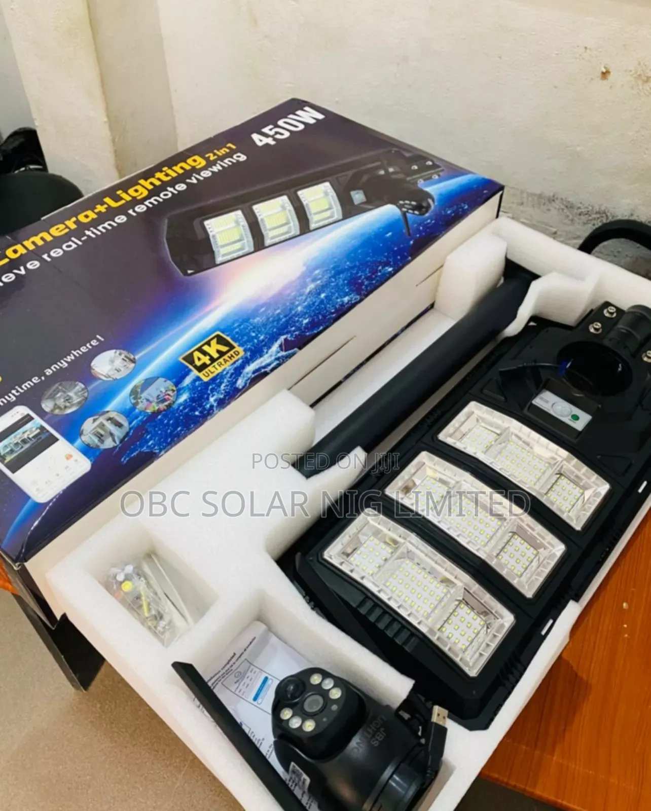 Solar Home and Street Lights With Surveillance Camera