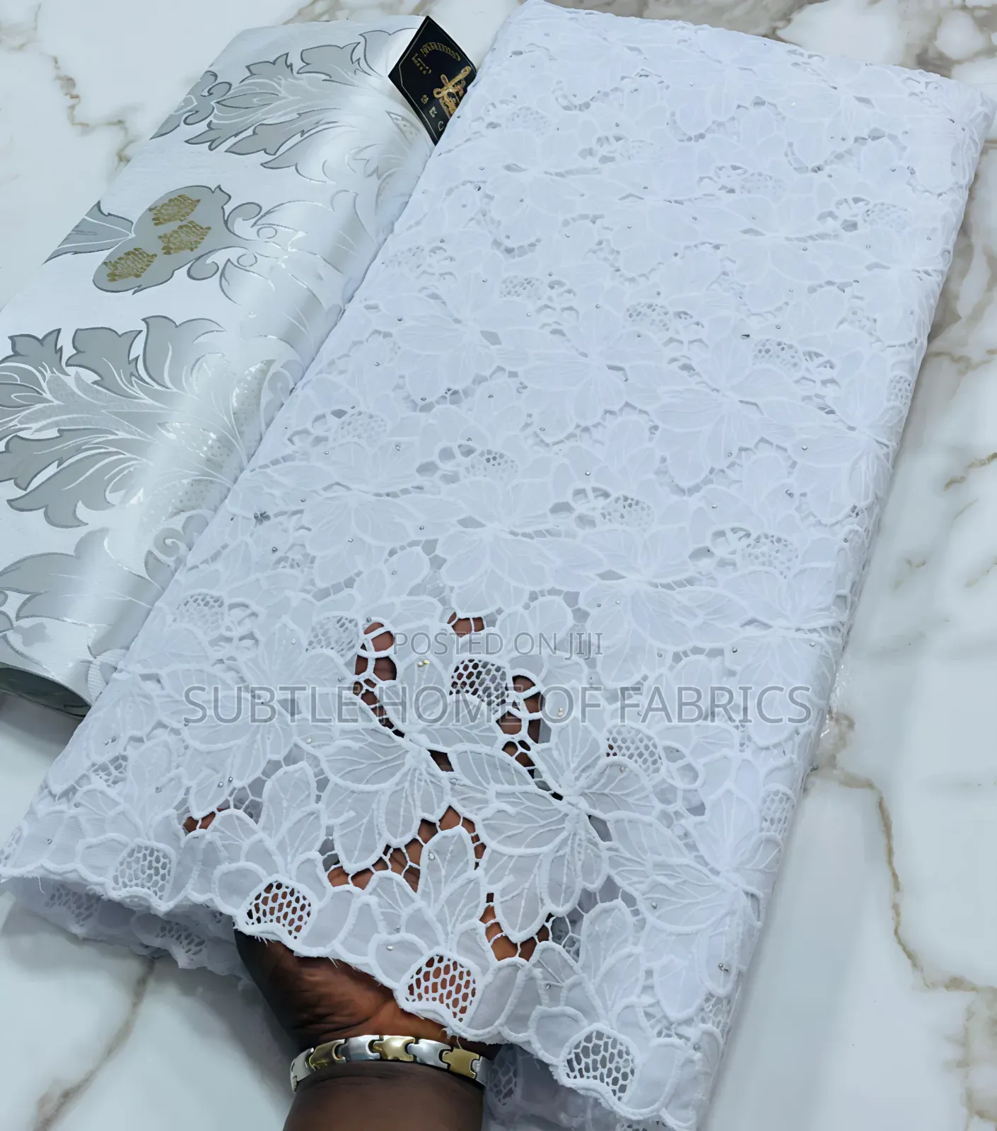 **Premium White Chiffon Chord Lace – New Arrival Perfect for Owambe