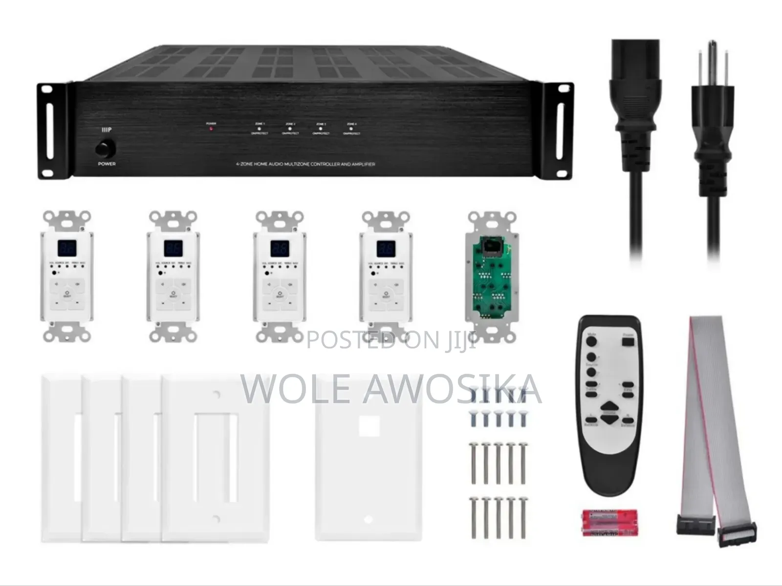 Monoprice 4-Zone 6 Source 8ch Home Audio Multizone Cont/Amplifier Kit