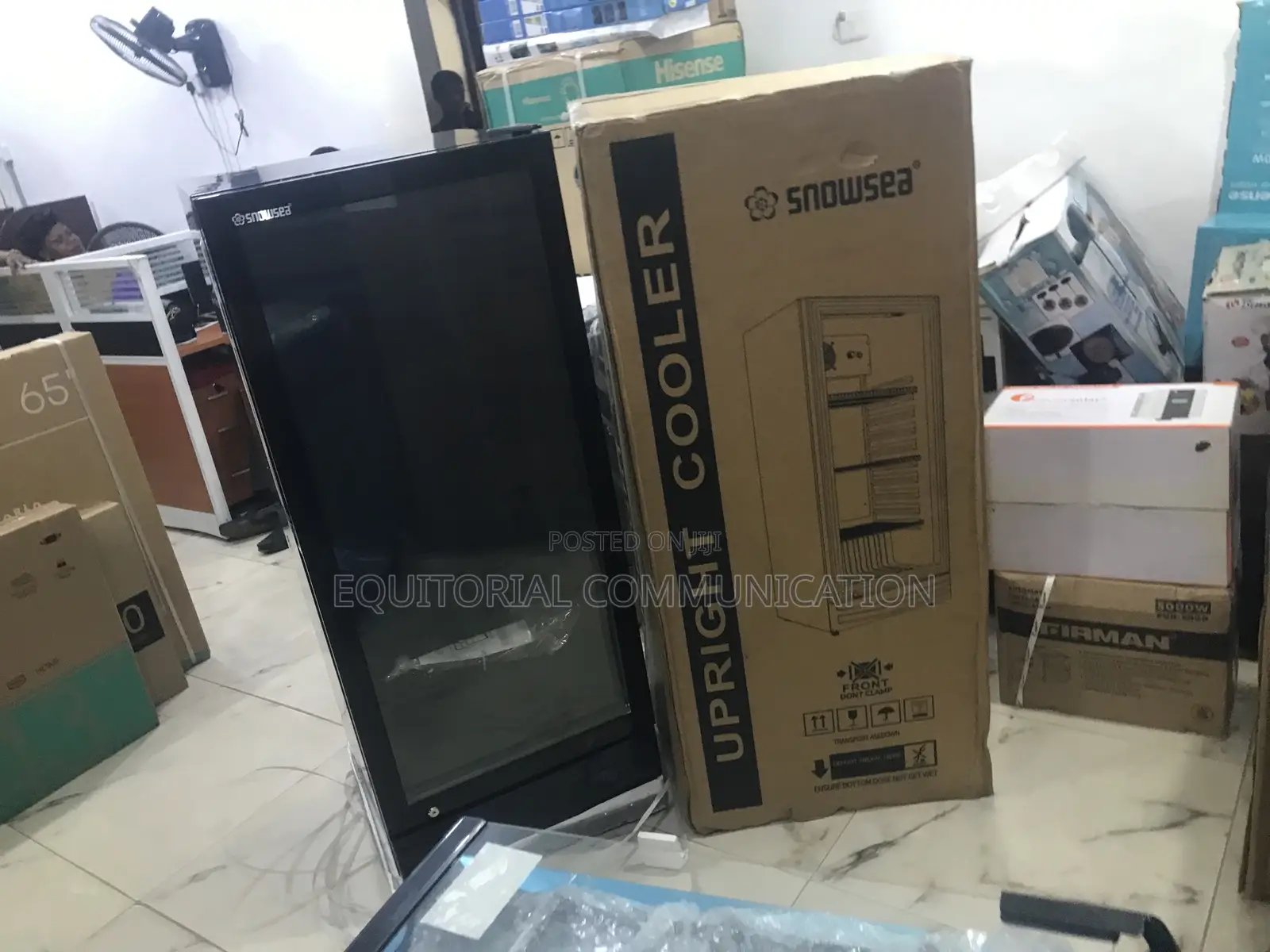 Snowsea Lc-270w Upright Refrigerator for Store Display