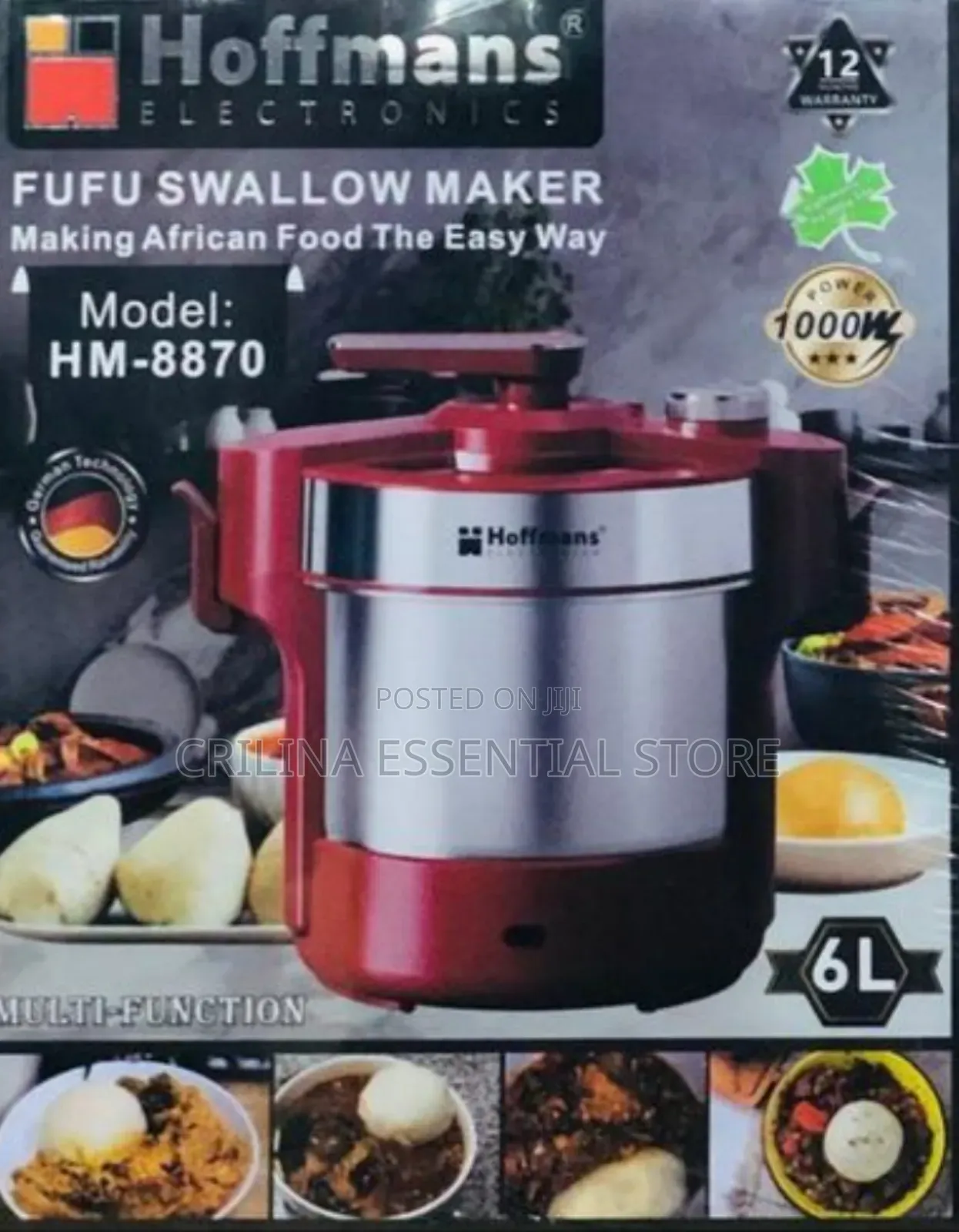 Hoffmans Automatic Swallow/Fufu/Yam Pounder (Cook Pound)