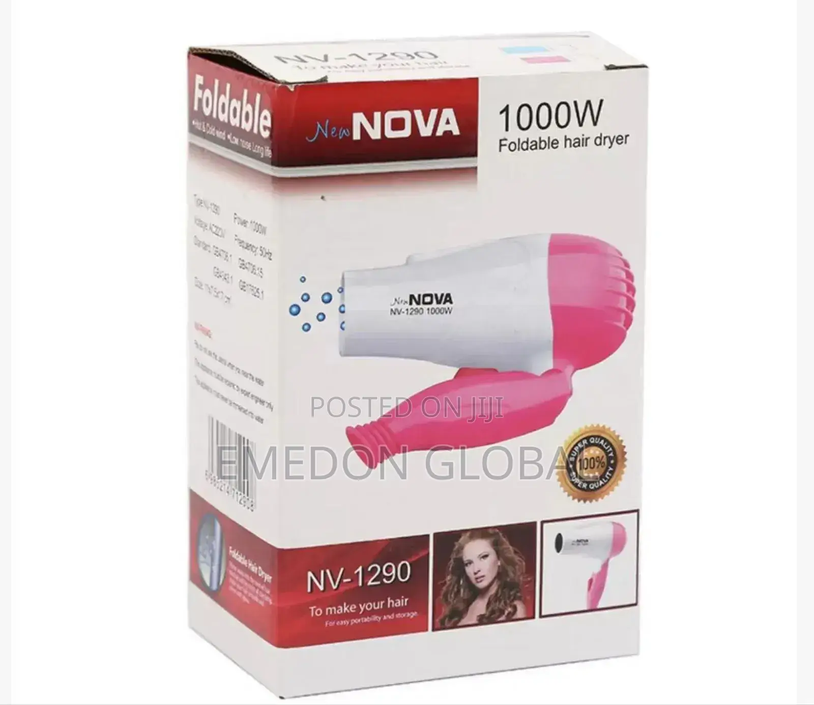 Portable Foldable Nova Hair Dryer