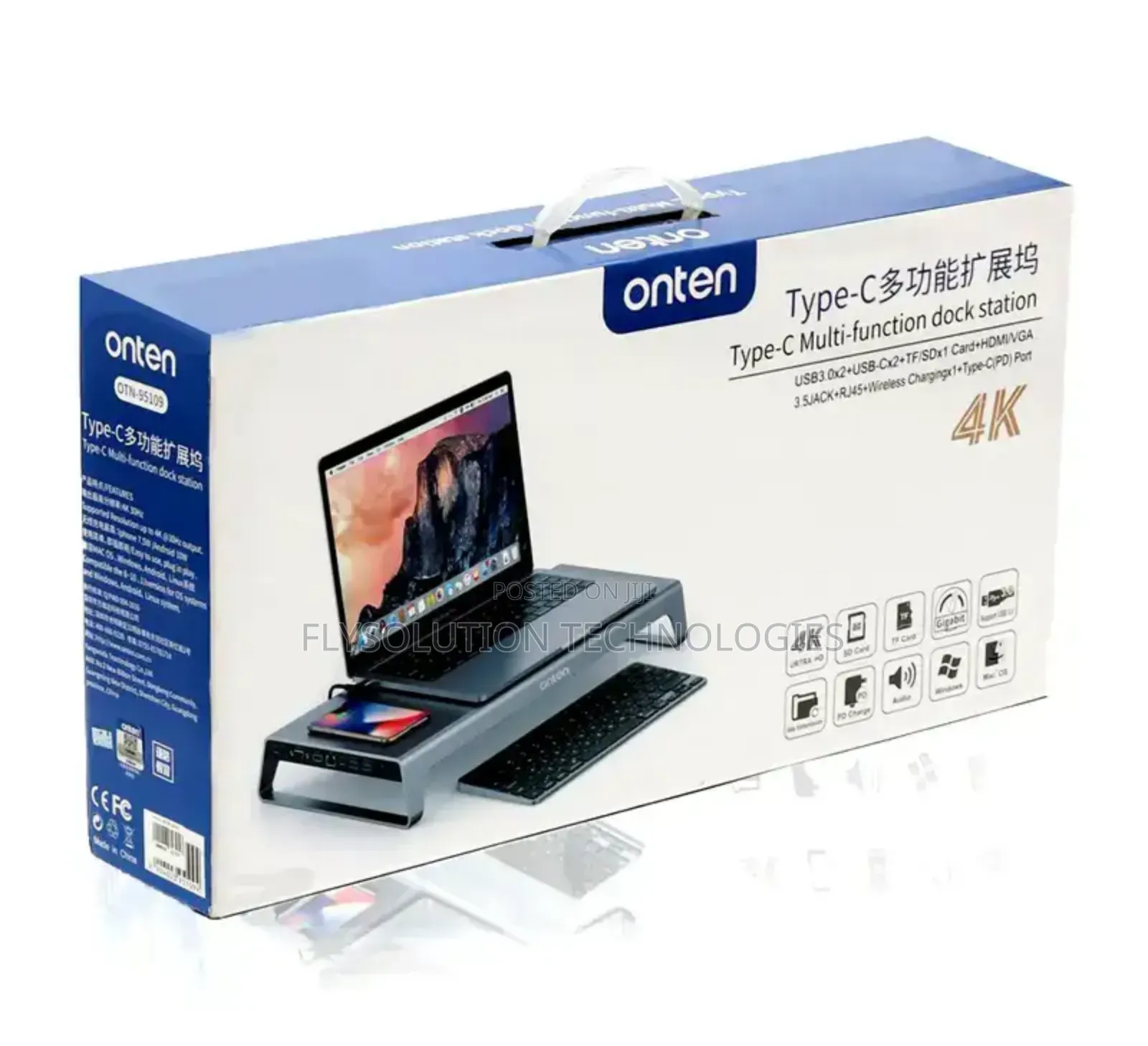 Onten Type-C Multi-Function Dock Station (Model Otn-Uca612-)