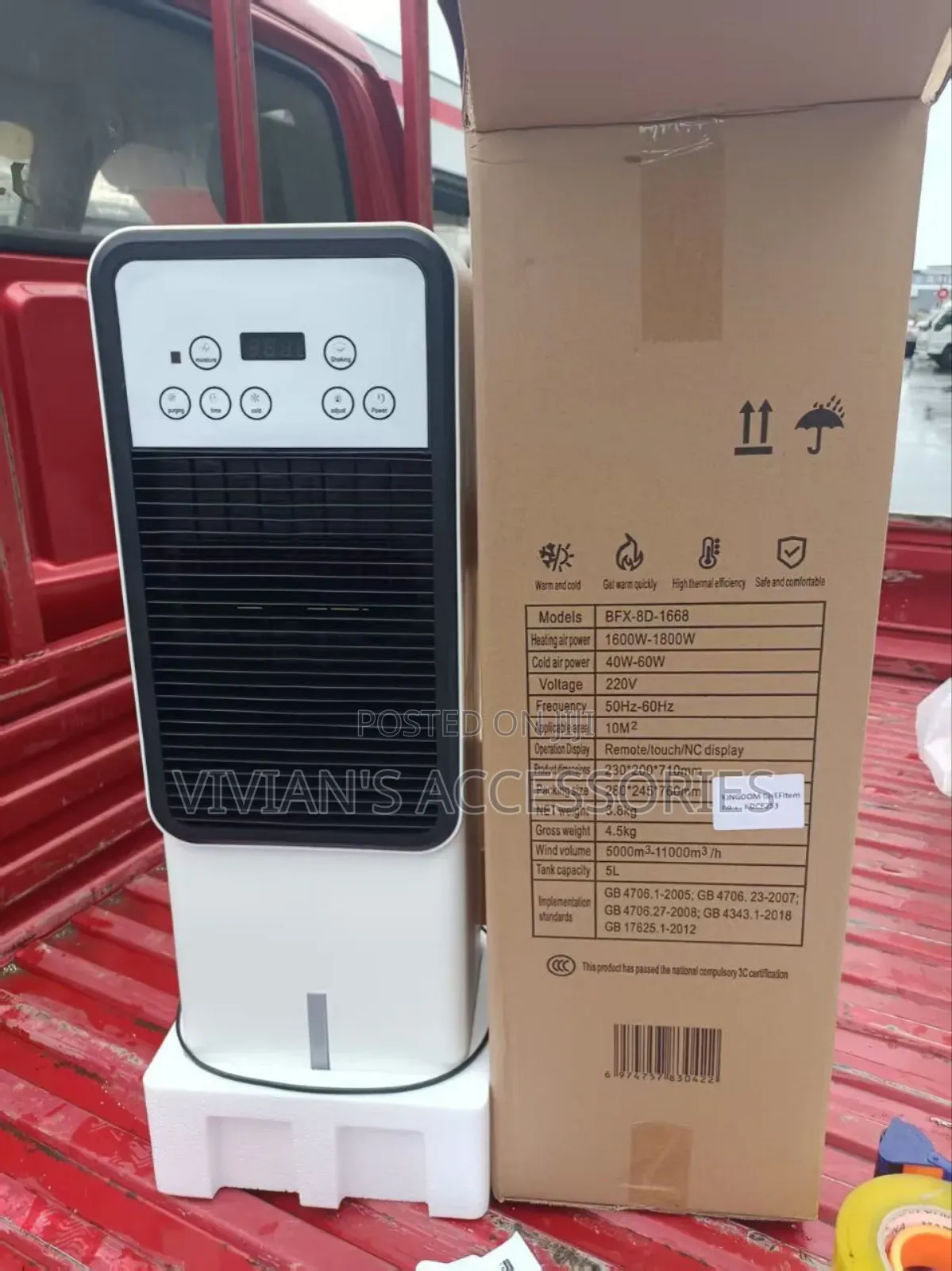 Air Cooling Fan With Humidifier