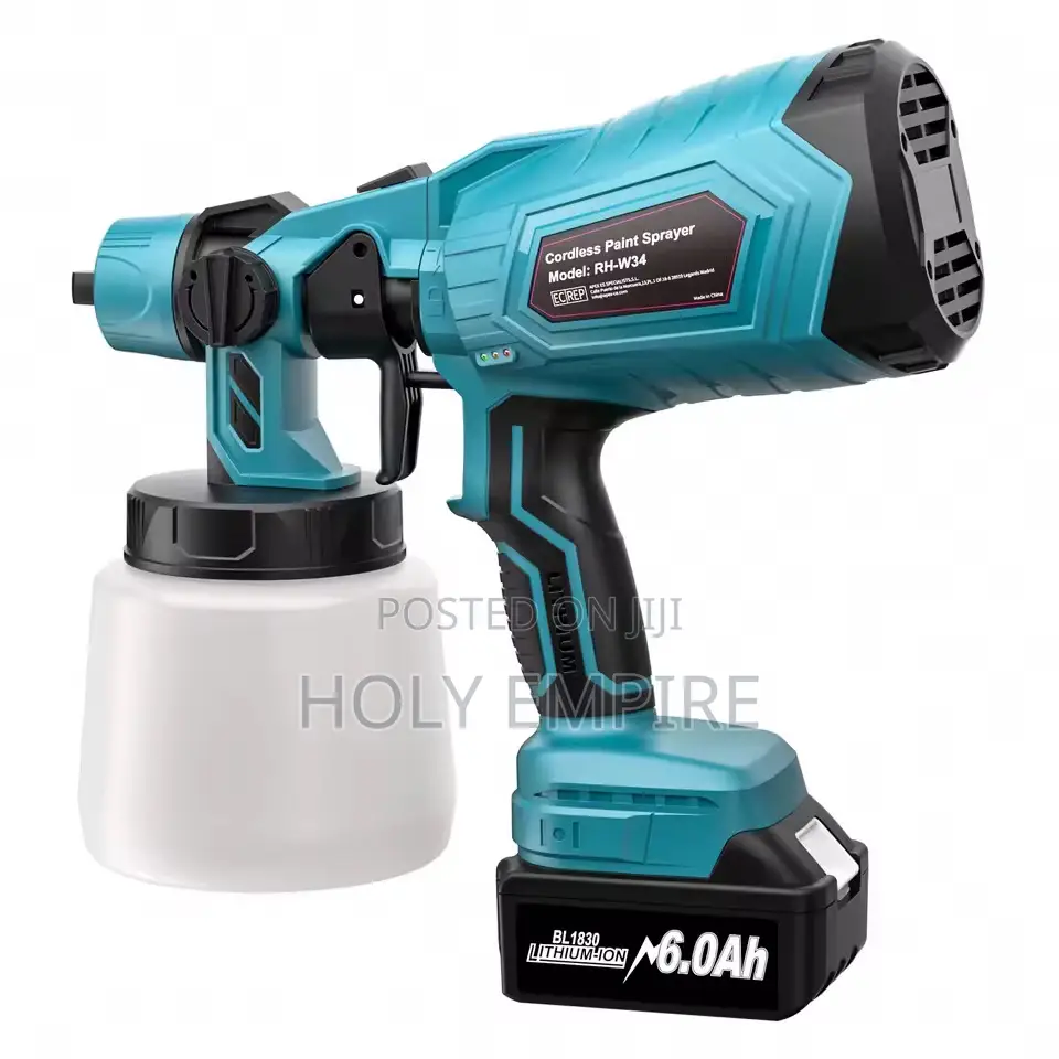 800ml Rechargeable Cordless Spray Gun High Power Hvlp Paint Sprayer