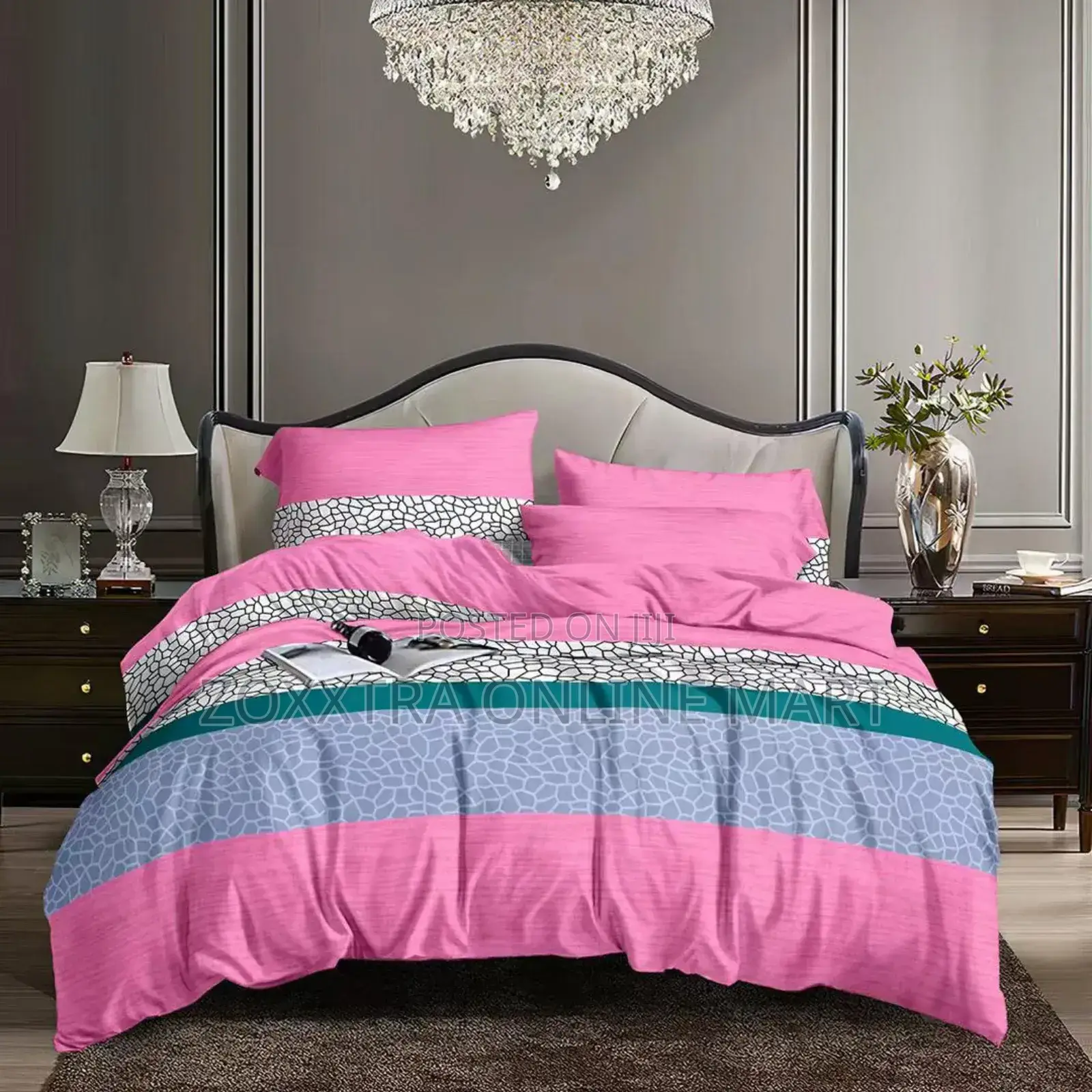 6 by 6 Bedsheets With 4 Pillows