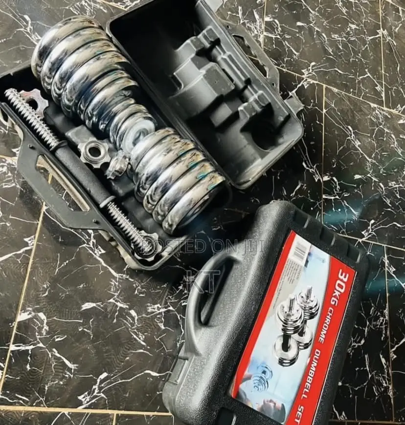 30kg Chrome Dumbbell Set