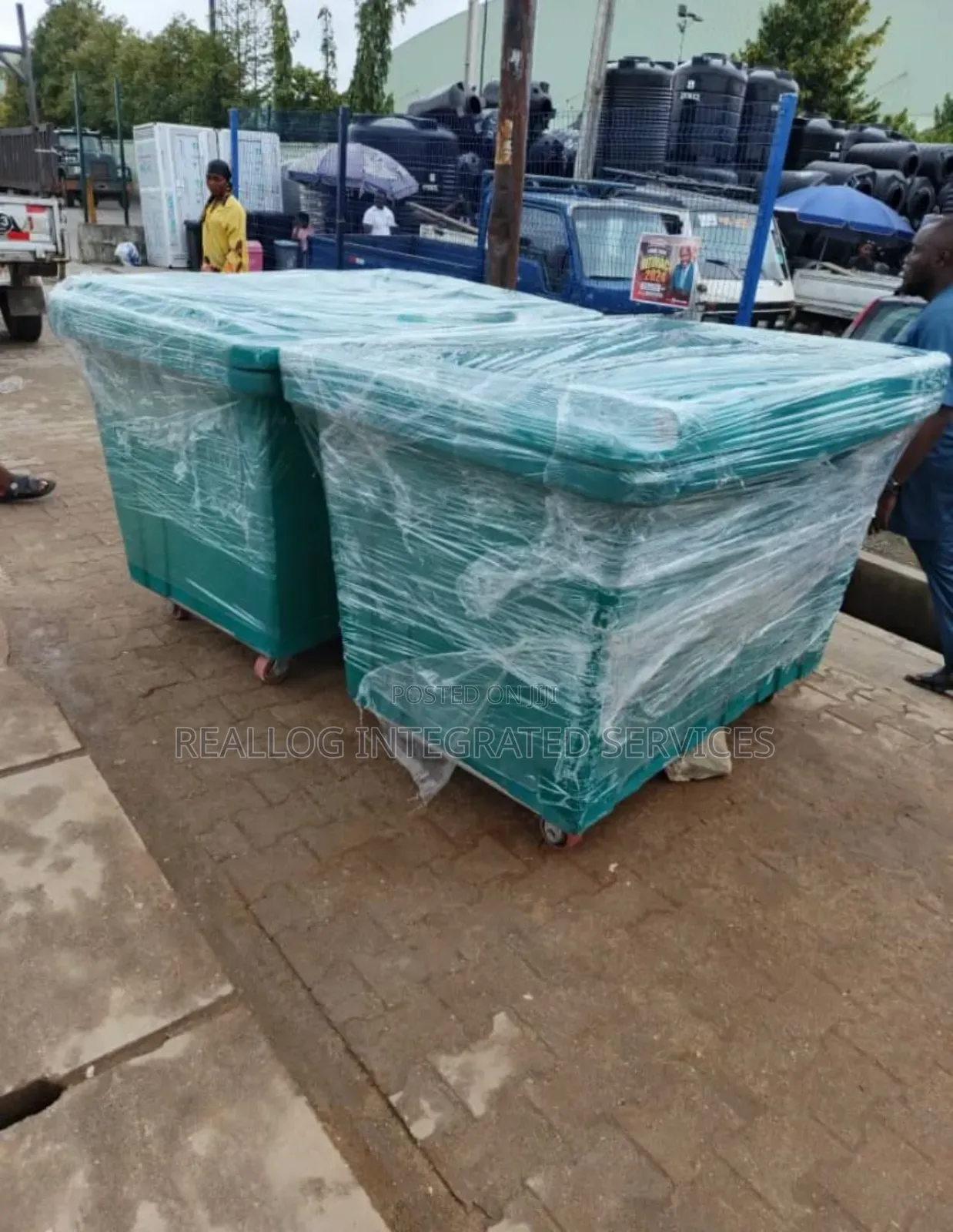 1,100 Liters Geepee Plastic Wheeled Waste Bin