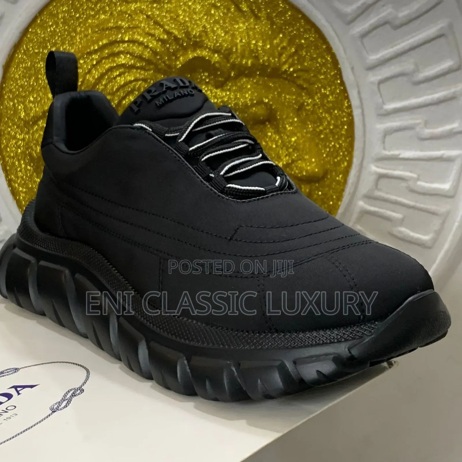 Pure Quality Luxury Men's Sneakers Prada Well Banded Package