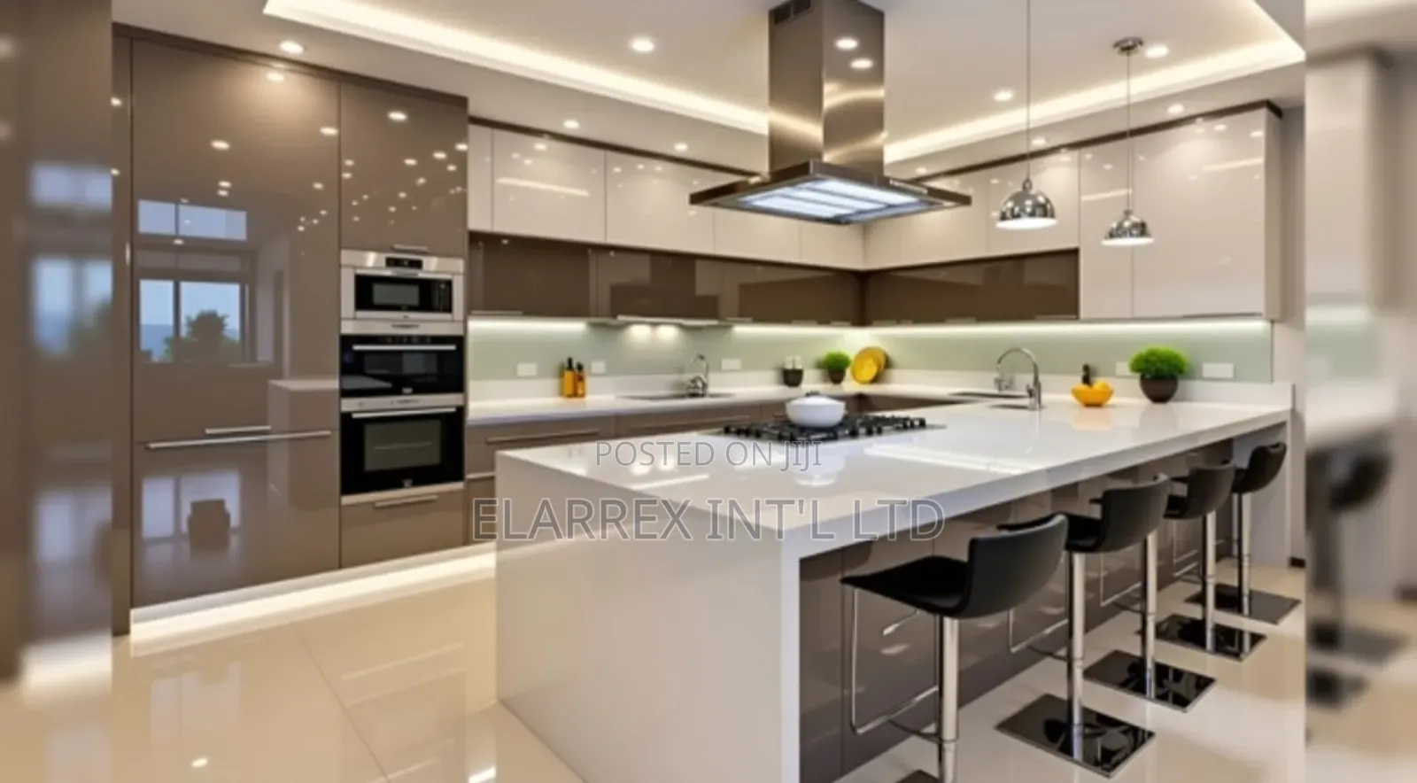Kitchen Cabinet And Island