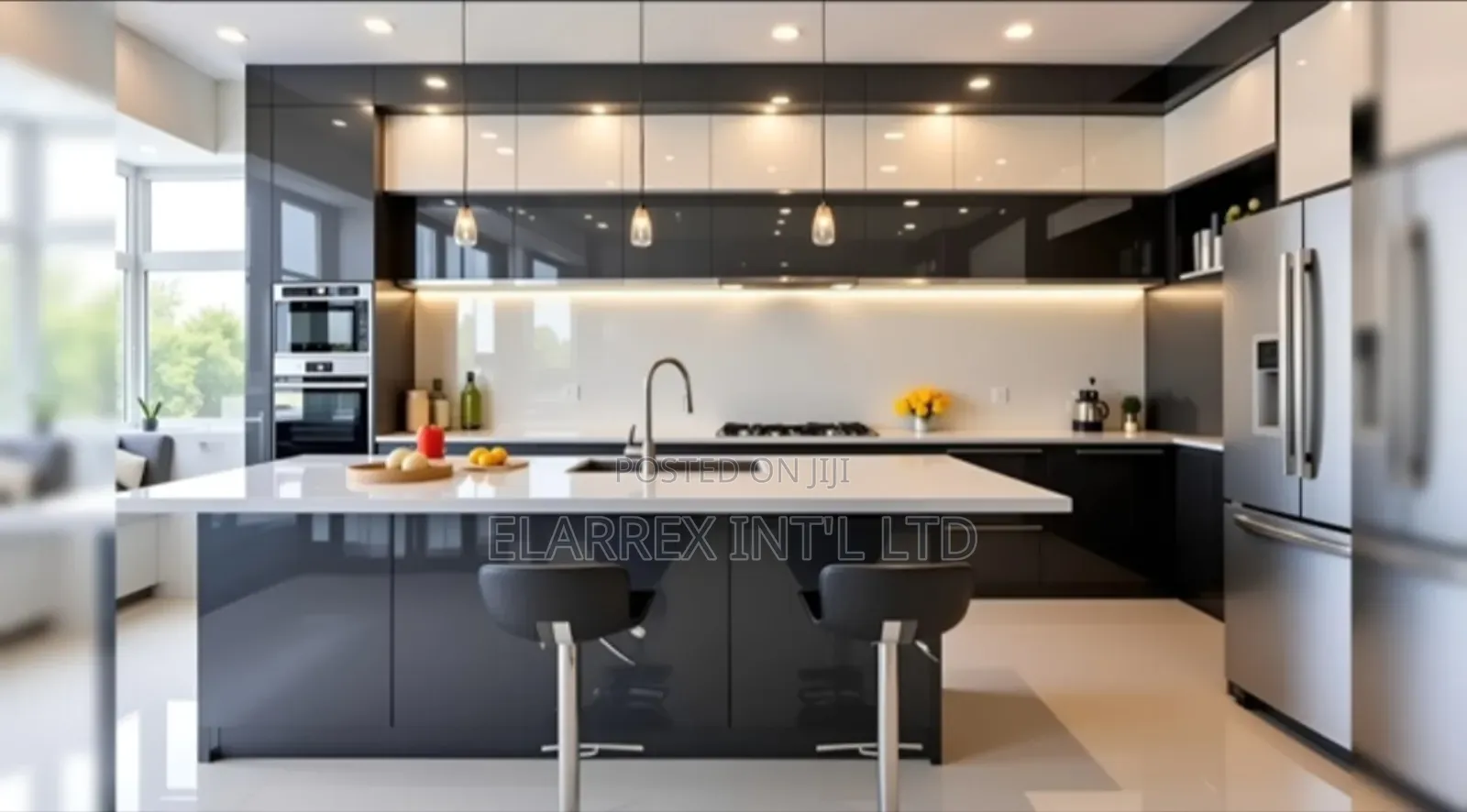 Kitchen Cabinet And Island