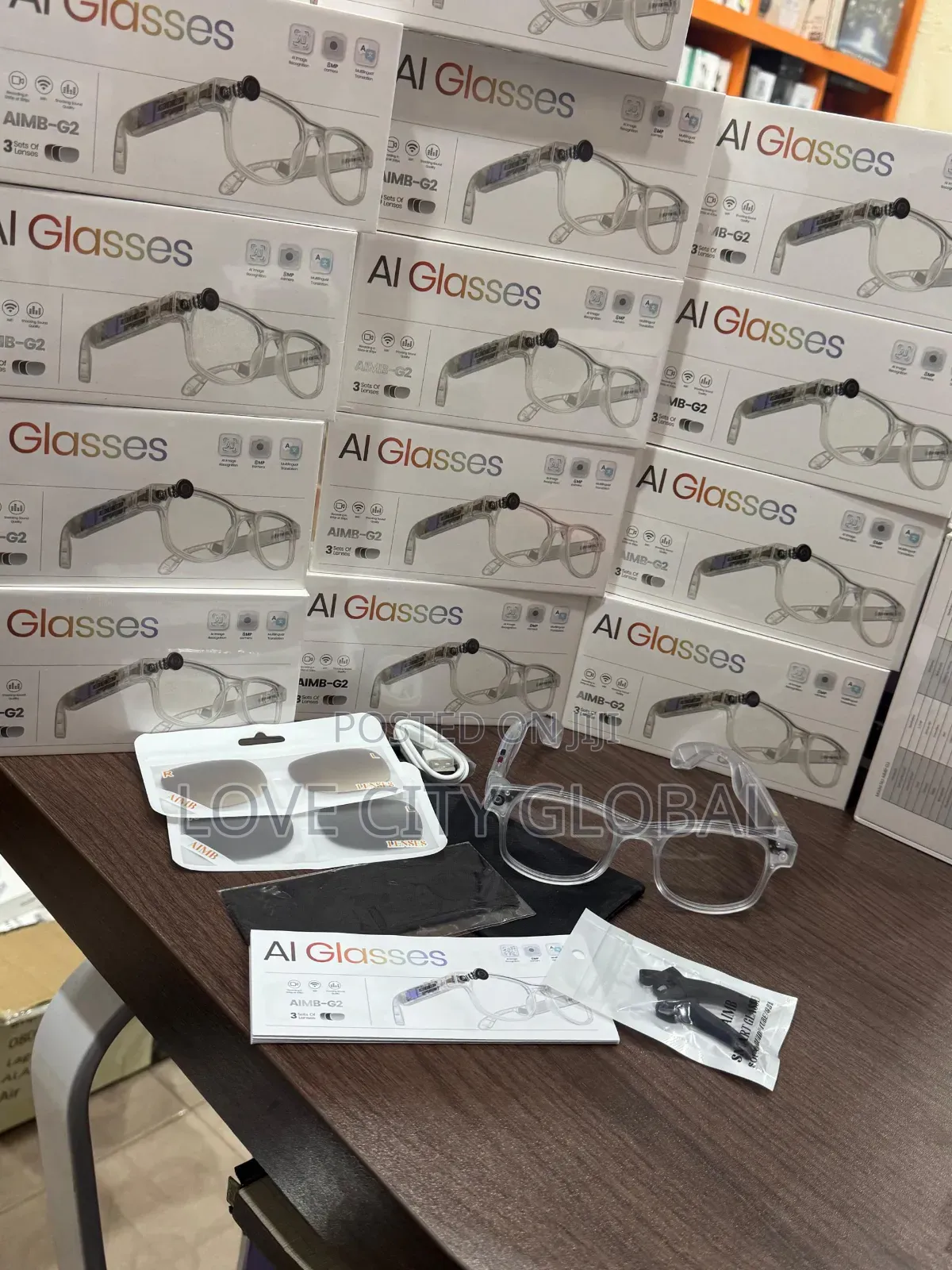 G2 Smart Glass Hd Camera Video Ai Translation Voice Assistant 3 Lens
