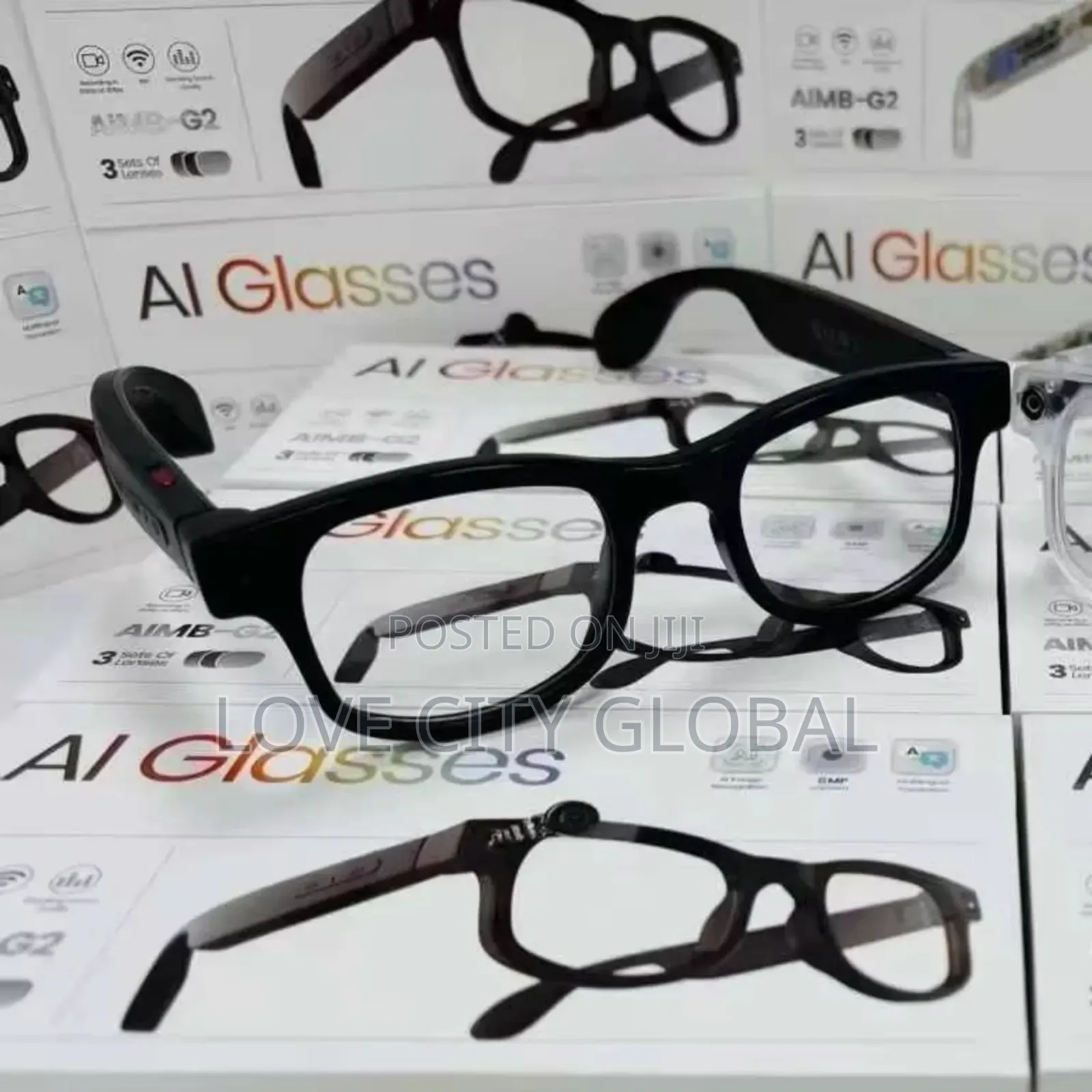 G2 Smart Glass Hd Camera Video Ai Translation Voice Assistant 3 Lens