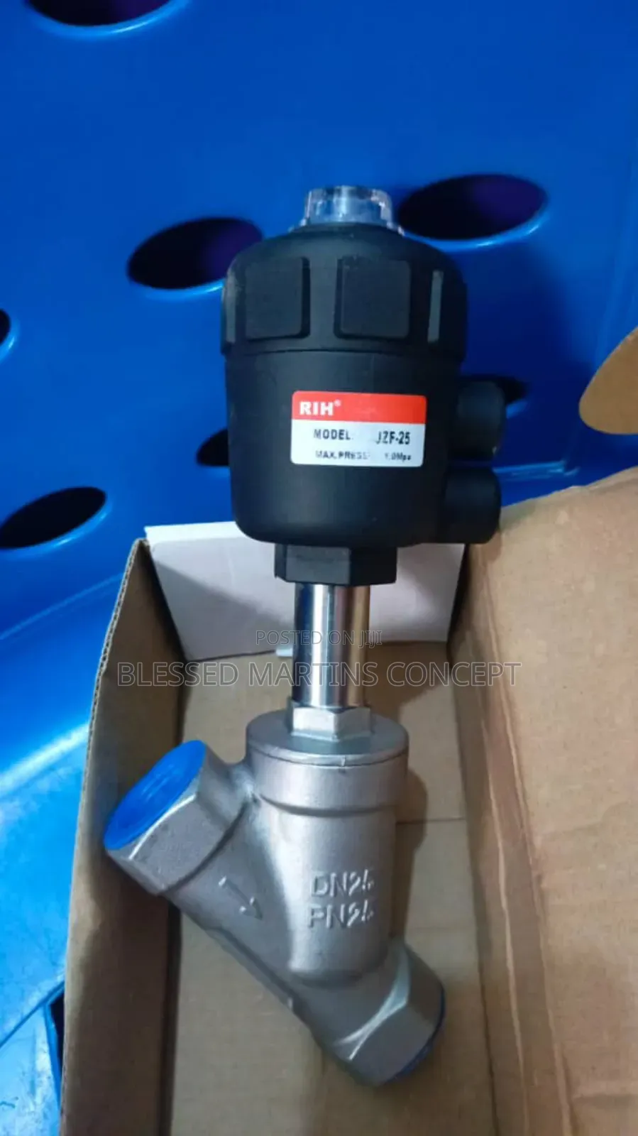 1" Rih JZF Series Pneumatic Angle Seat Valve.