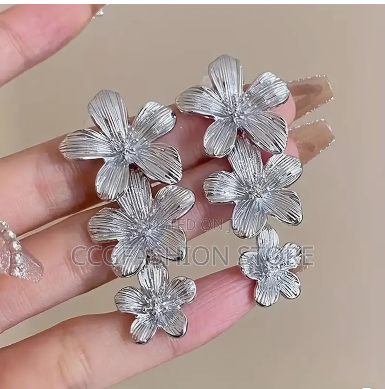 Beautiful Floral Long Earrings
