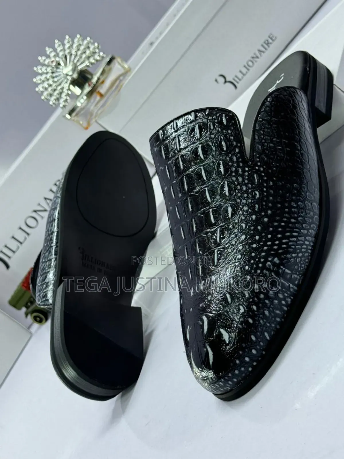 High Quality Billionaire Men's Half Shoes