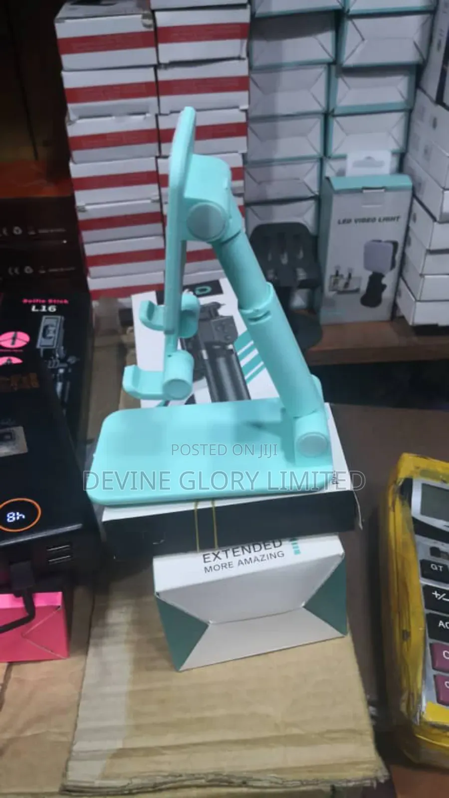 Foldable Adjustable Desktop Phone Stand – Portable Universal