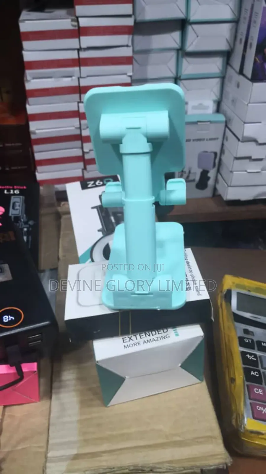 Foldable Adjustable Desktop Phone Stand – Portable Universal