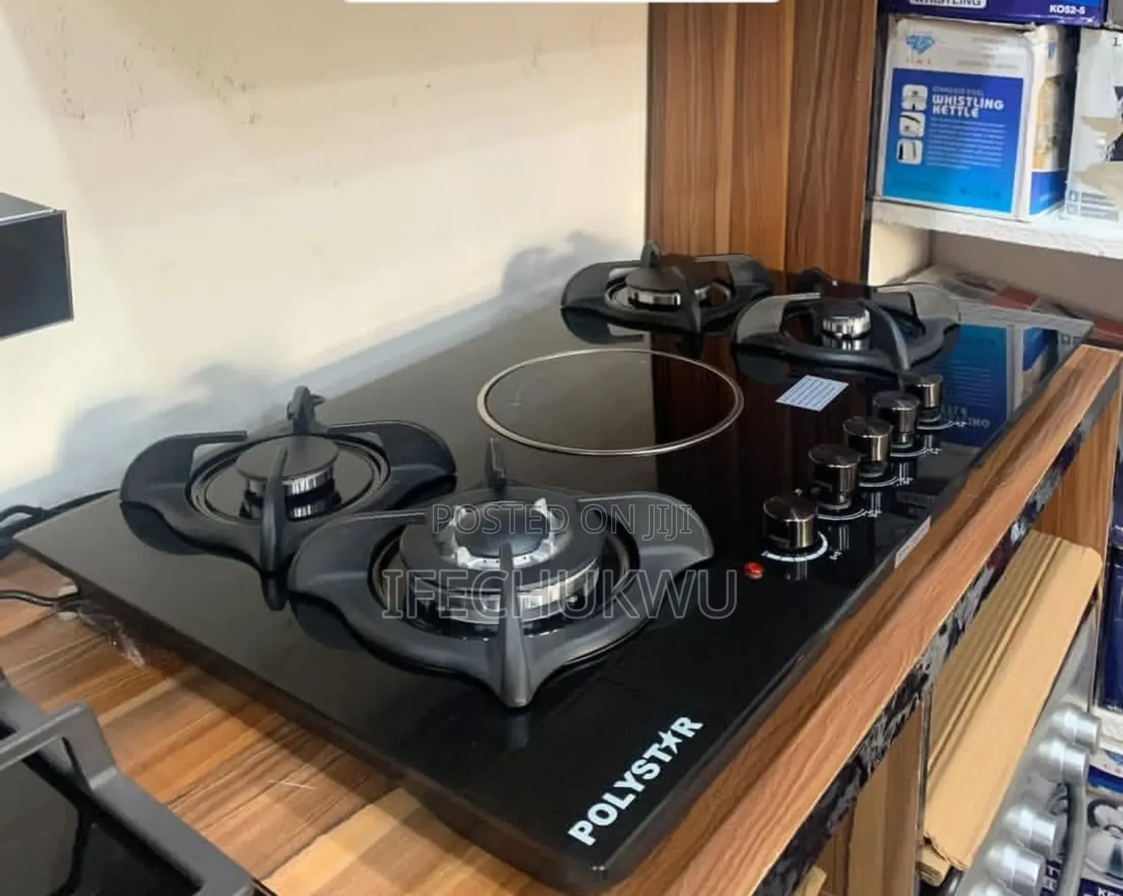 Original High Quality Polystar 4+1 Gas Electric Cooker Hob 60x90cm
