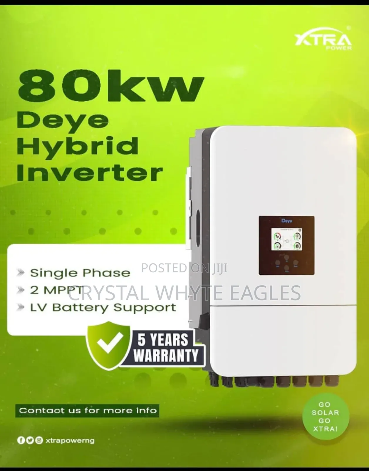 D Eye 80kwh Hybrid Solar Inverter