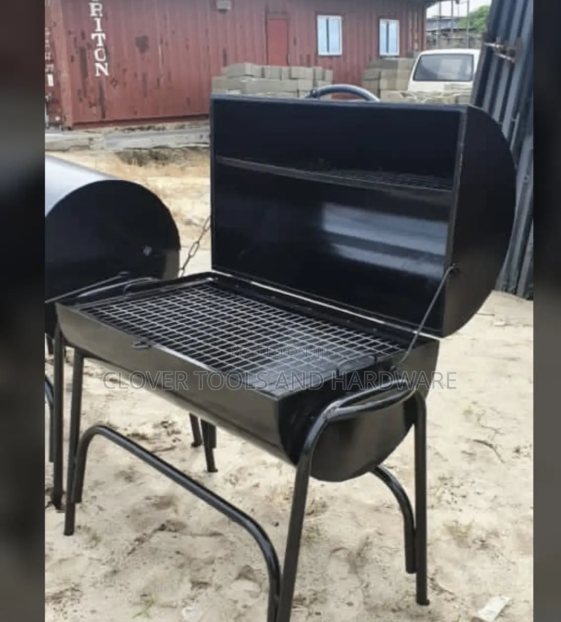Custom-Made Charcoal Barbecue Grill or Smoker