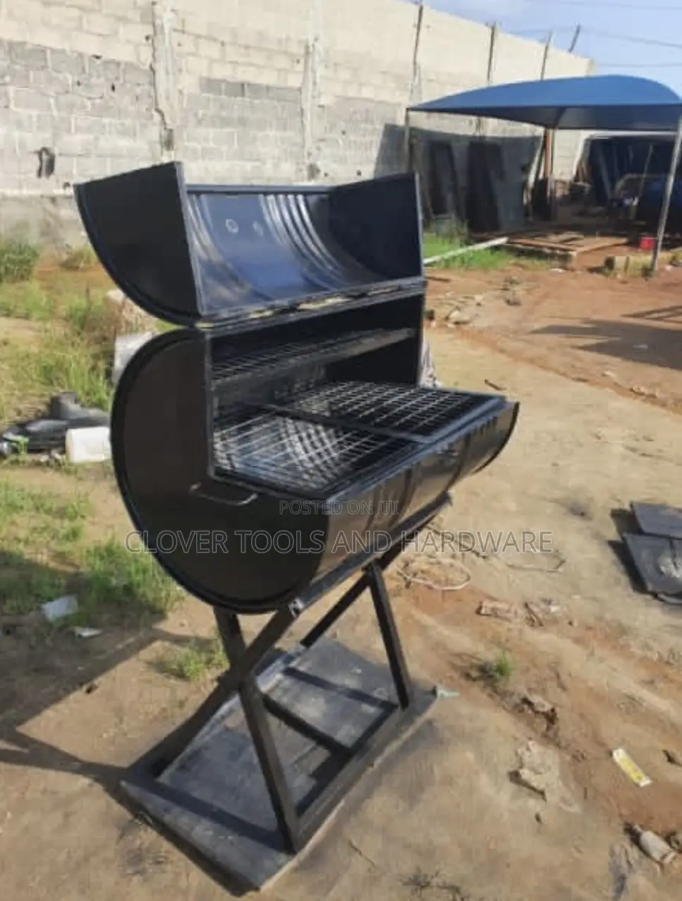 Custom-Made Charcoal Barbecue Grill or Smoker