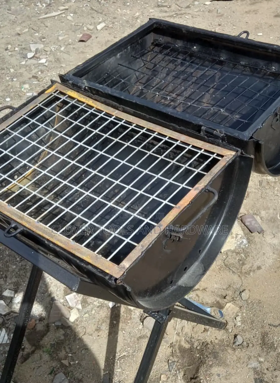 Custom-Made Charcoal Barbecue Grill or Smoker