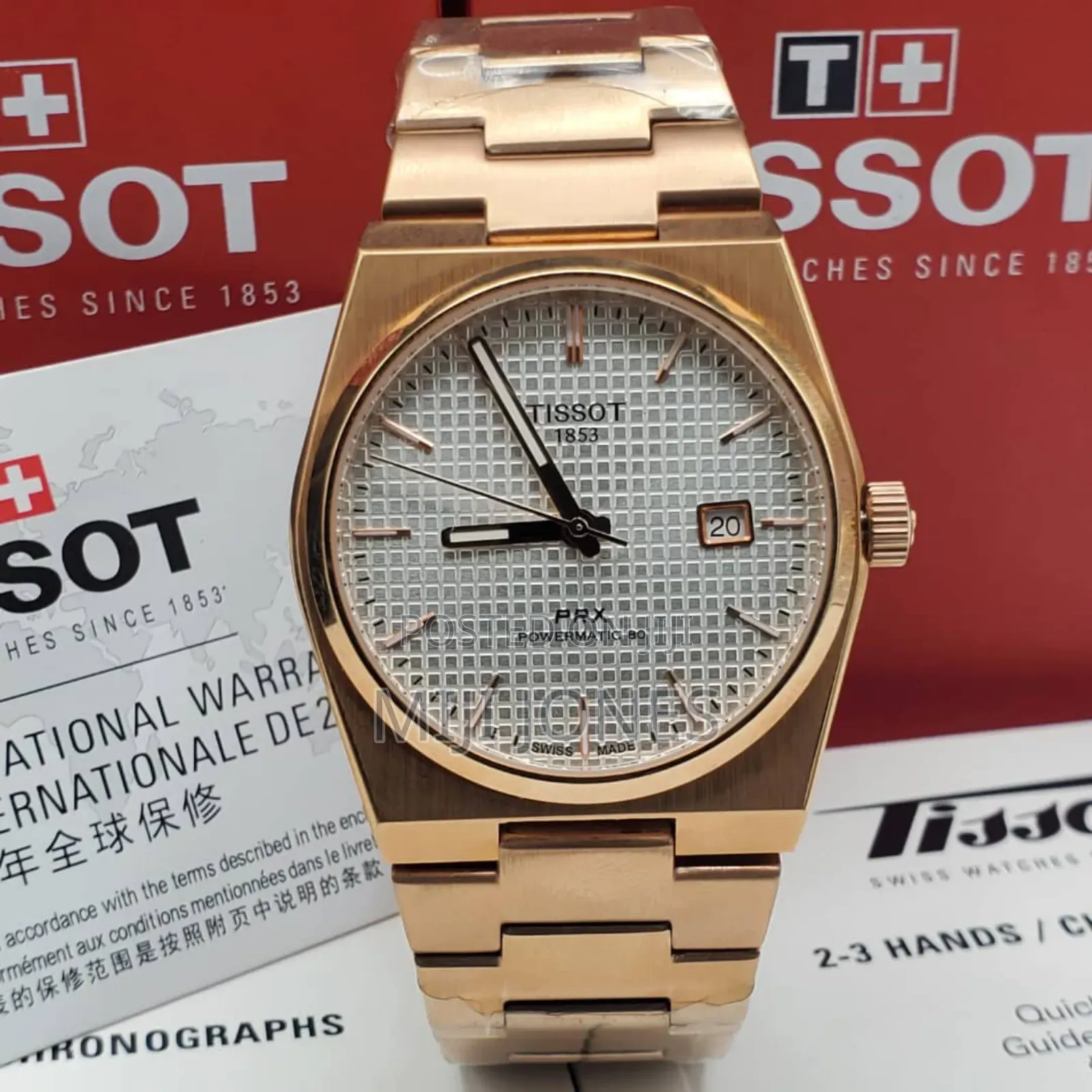 *Tissot  Men’S Battery‐Powered Gold Chain‐Strap Watch*