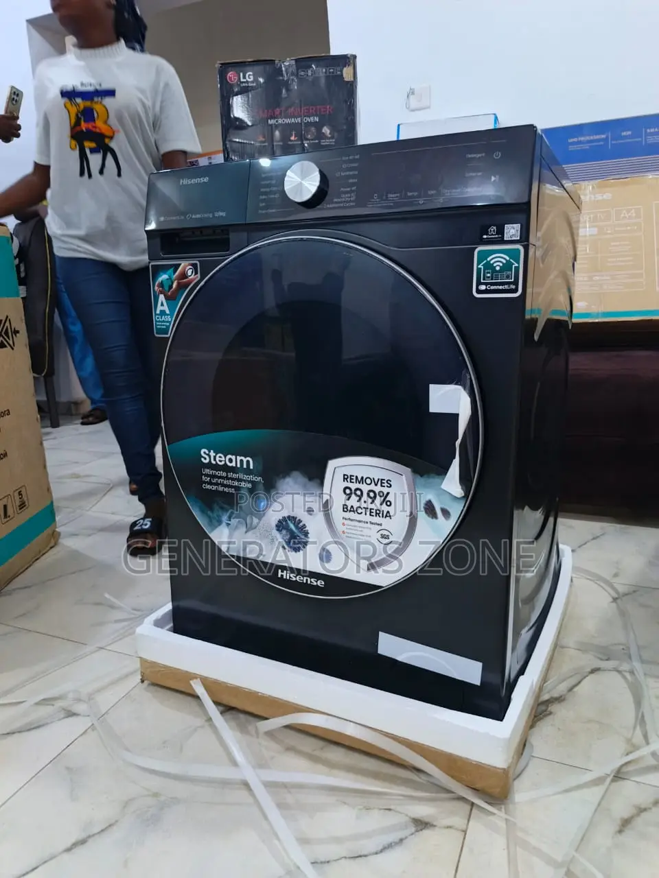 12kg Hisense Washing Section + 8kg Drying Section Wm 5s1245bb-Wd