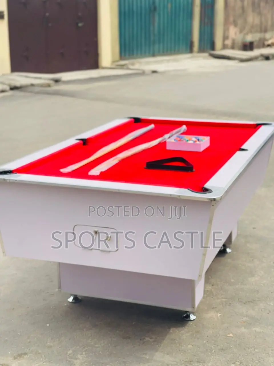 Red Snooker Table