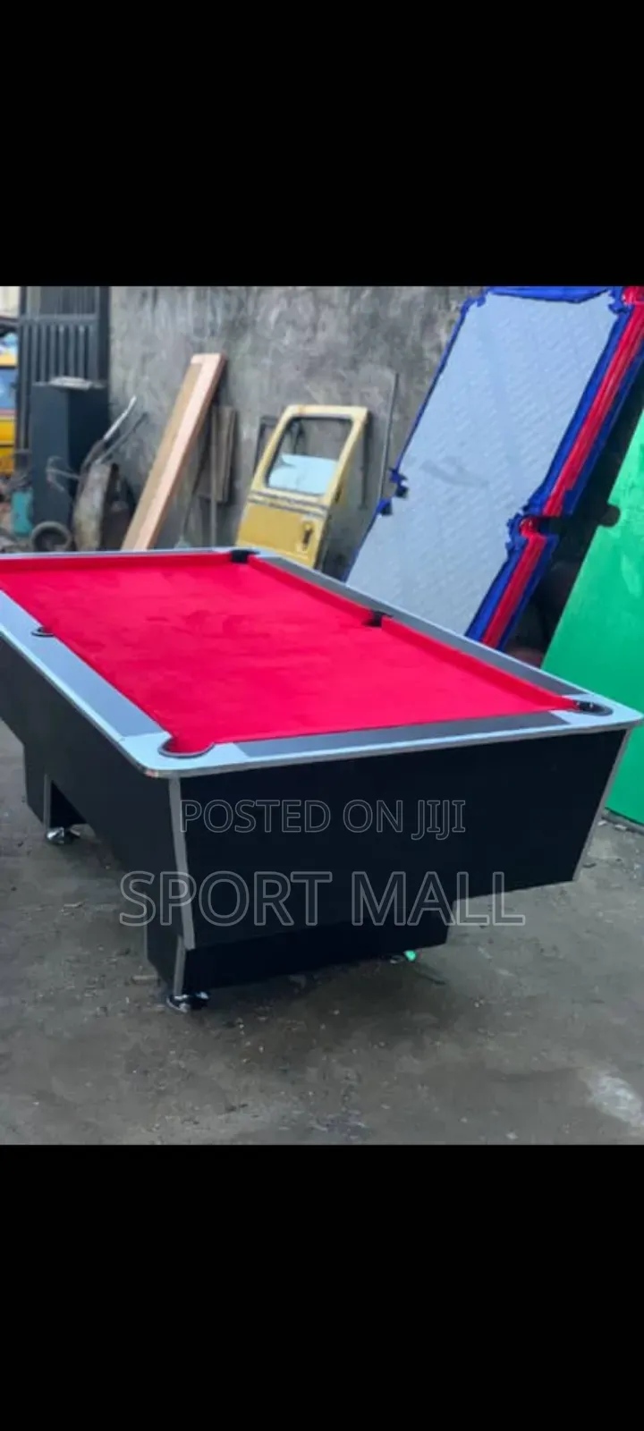 7ft Local Snooker Board (Red) With Accessories