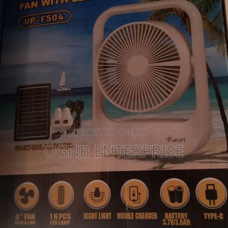 Up-F504 8'' 3 in 1 Rechargeable Fan