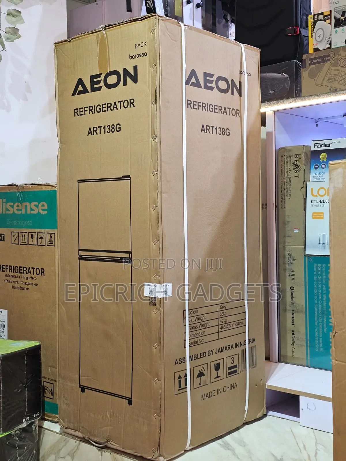 Aeon 135 Liters Double Door Refrigerator