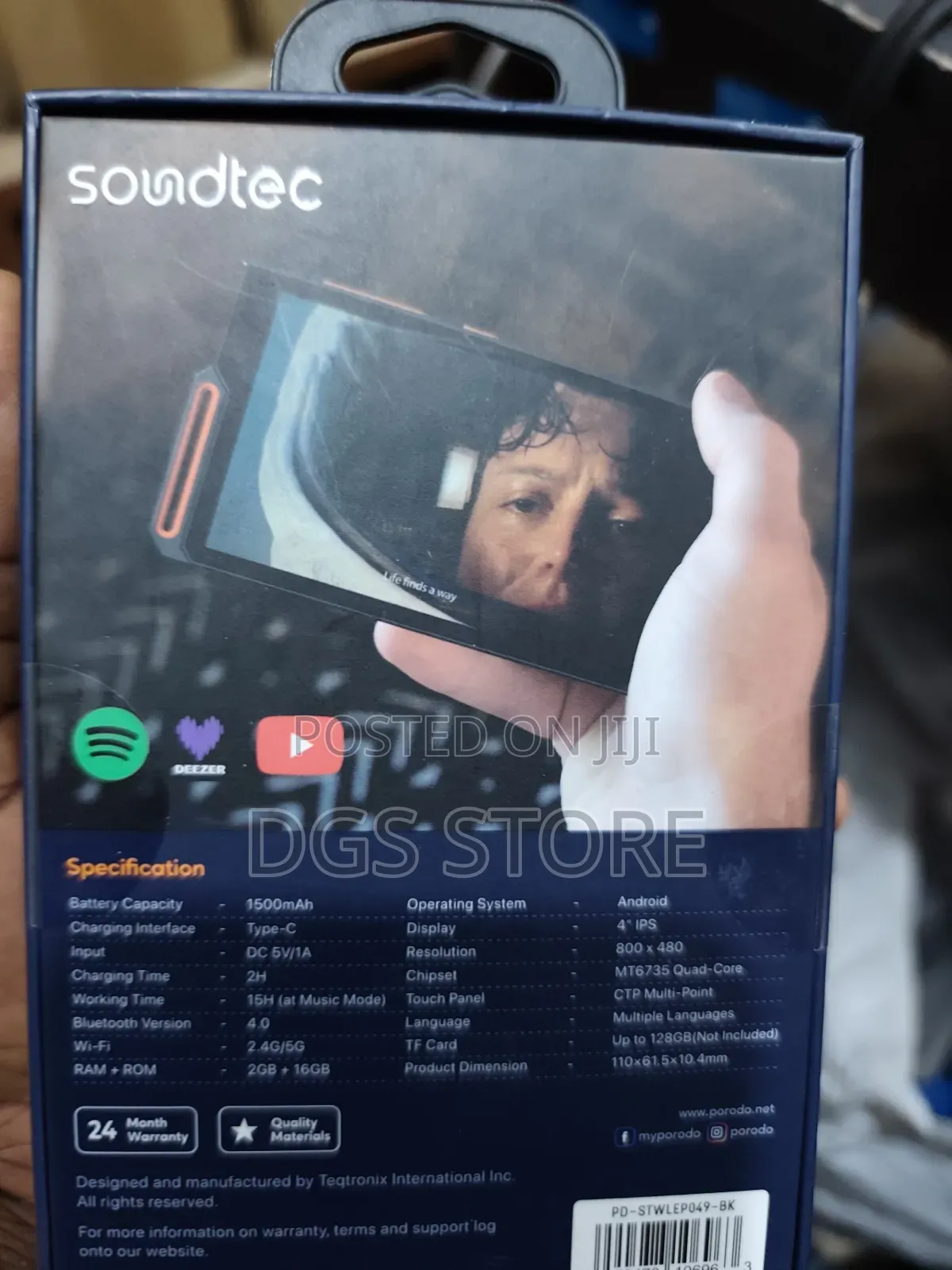 Porodo Soundtec Pod Pro Android Music Player
