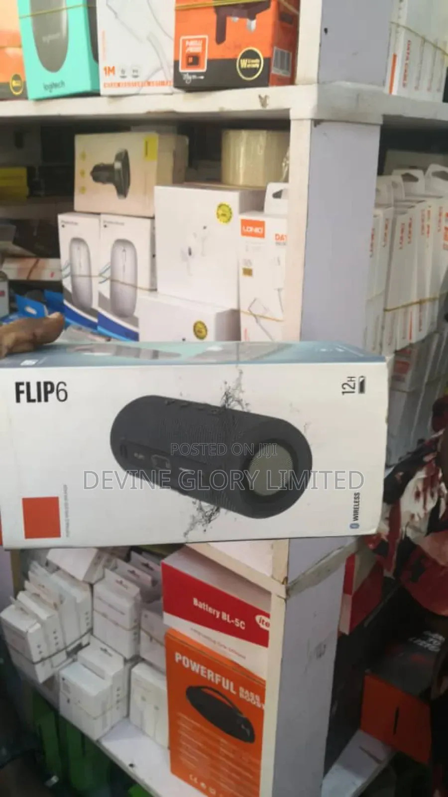 Cloned JBL Flip 6 Portable Bluetooth Speaker–Waterproof Powerful Sound