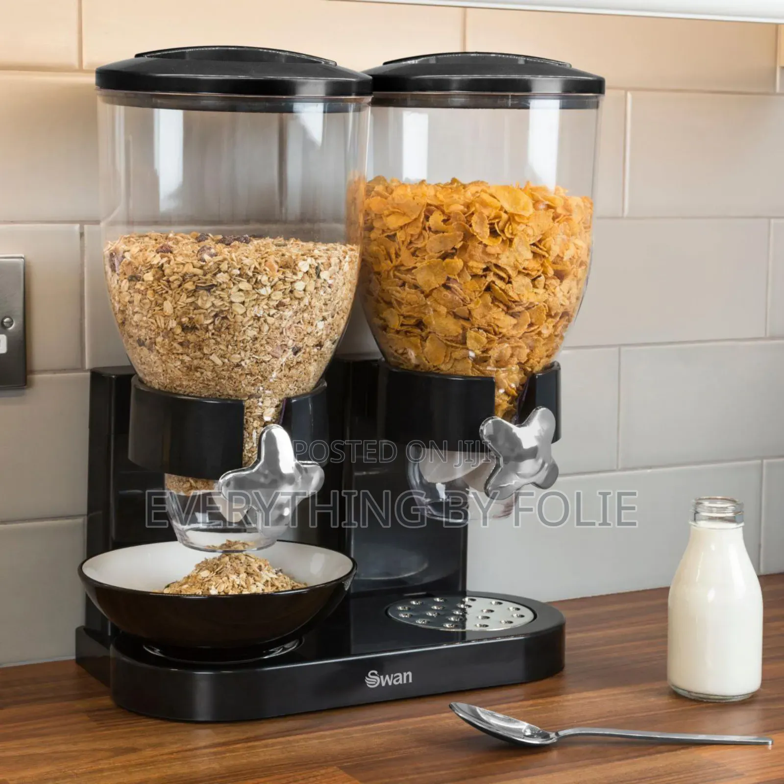 Double Cereal Storage Dispenser