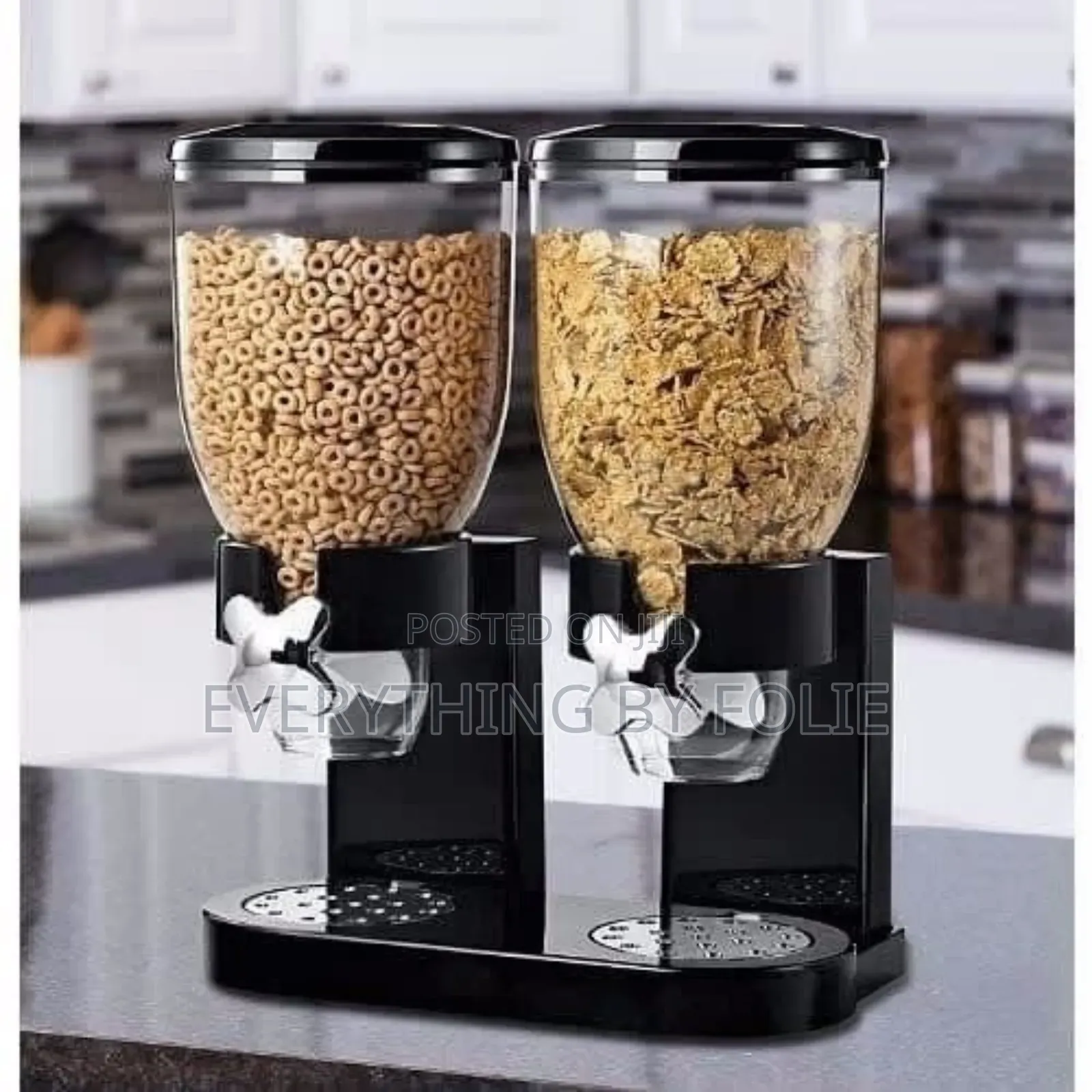 Double Cereal Storage Dispenser