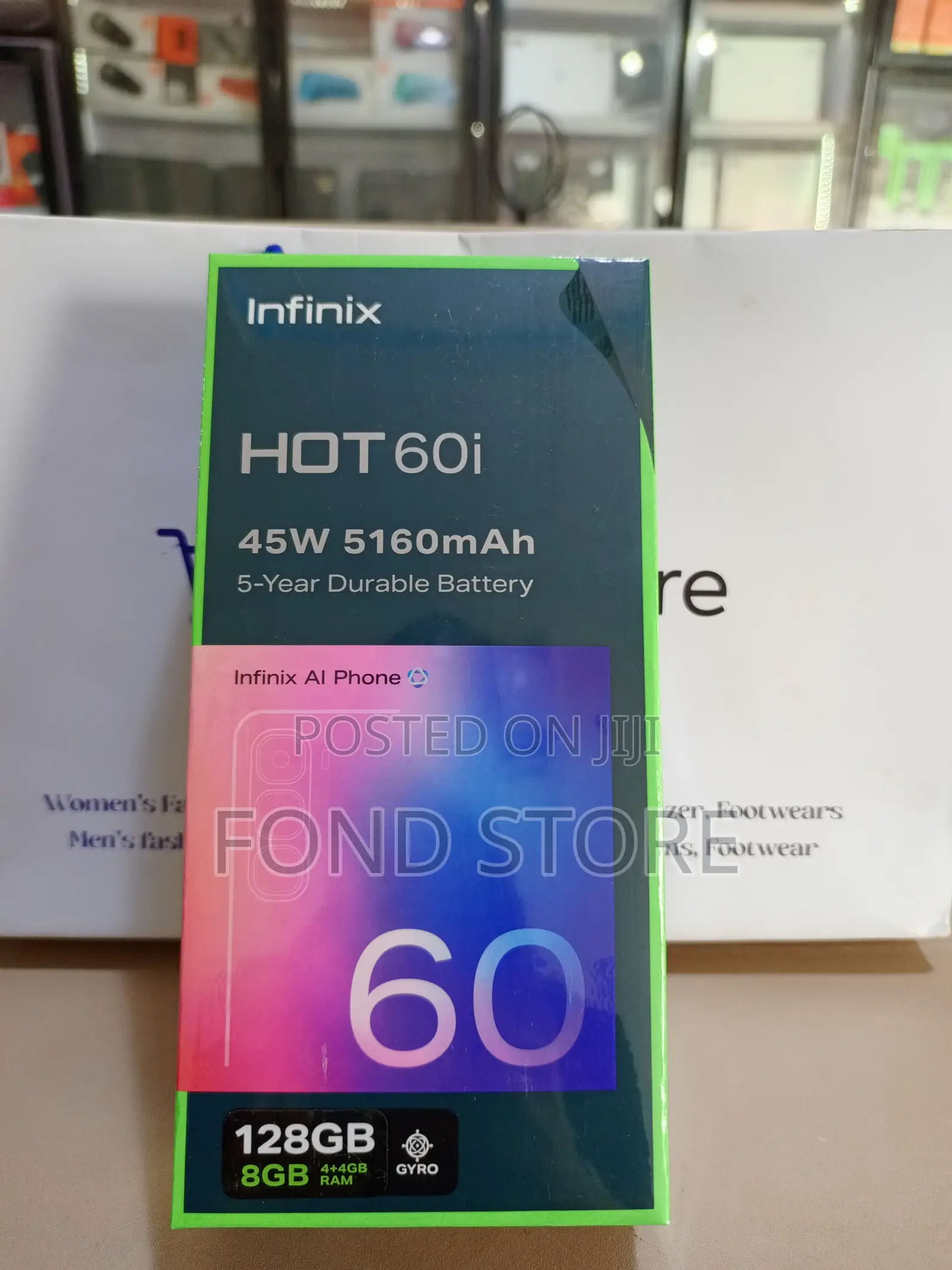 New Infinix Hot 60i 128 GB Black