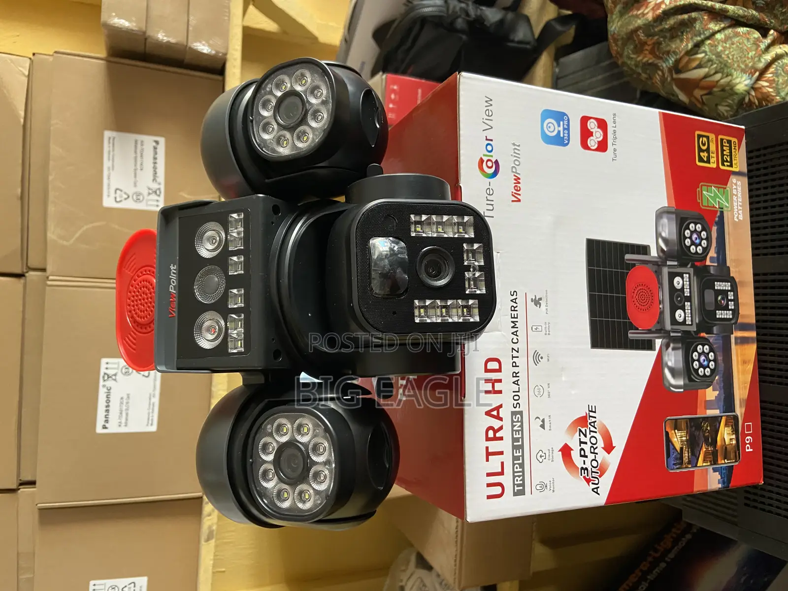CCTV Solar Powered Dual Lens PTZ CCTV Camera