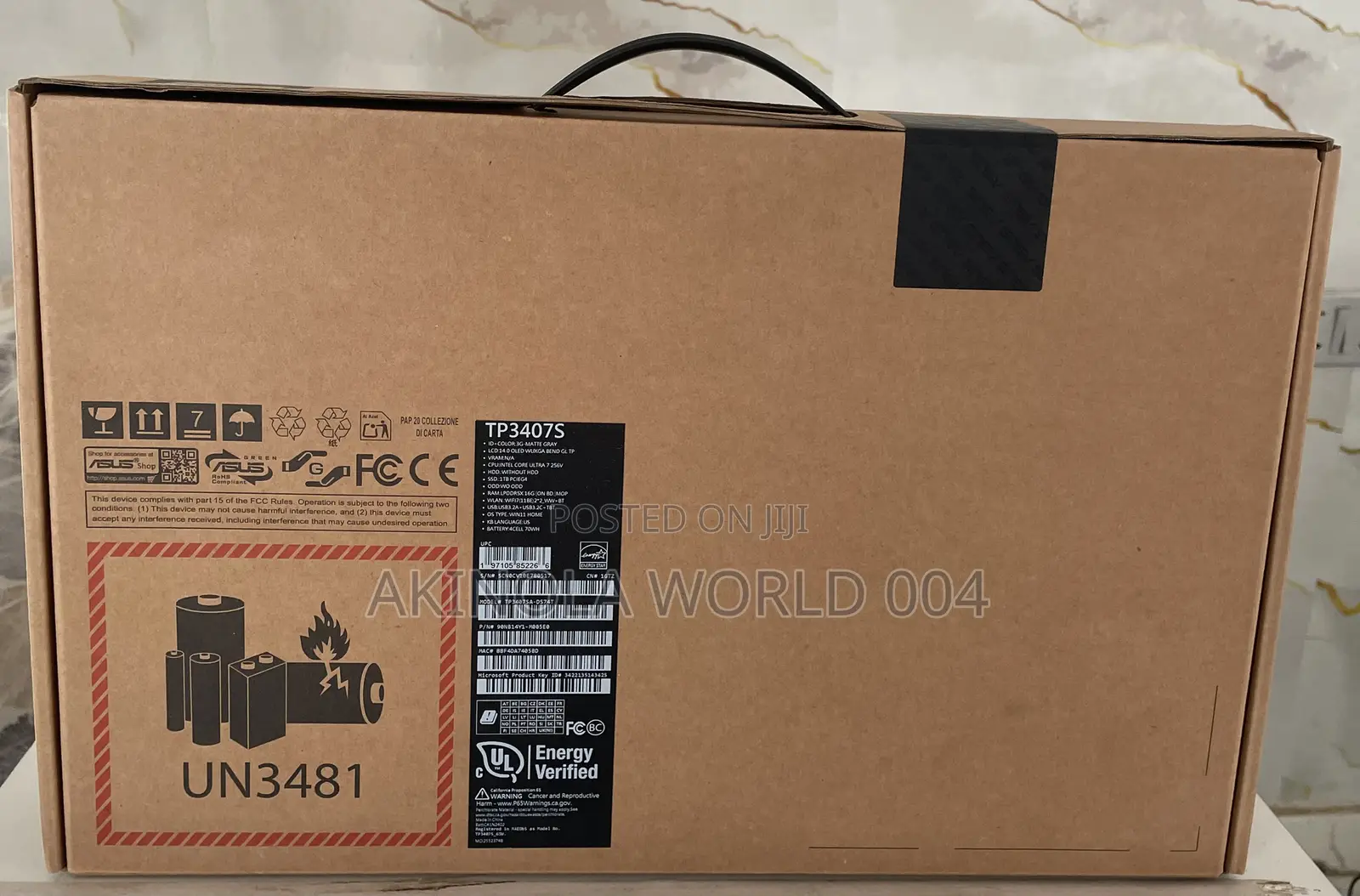 New Laptop Asus 16GB Intel Core Ultra 7 SSD 1T