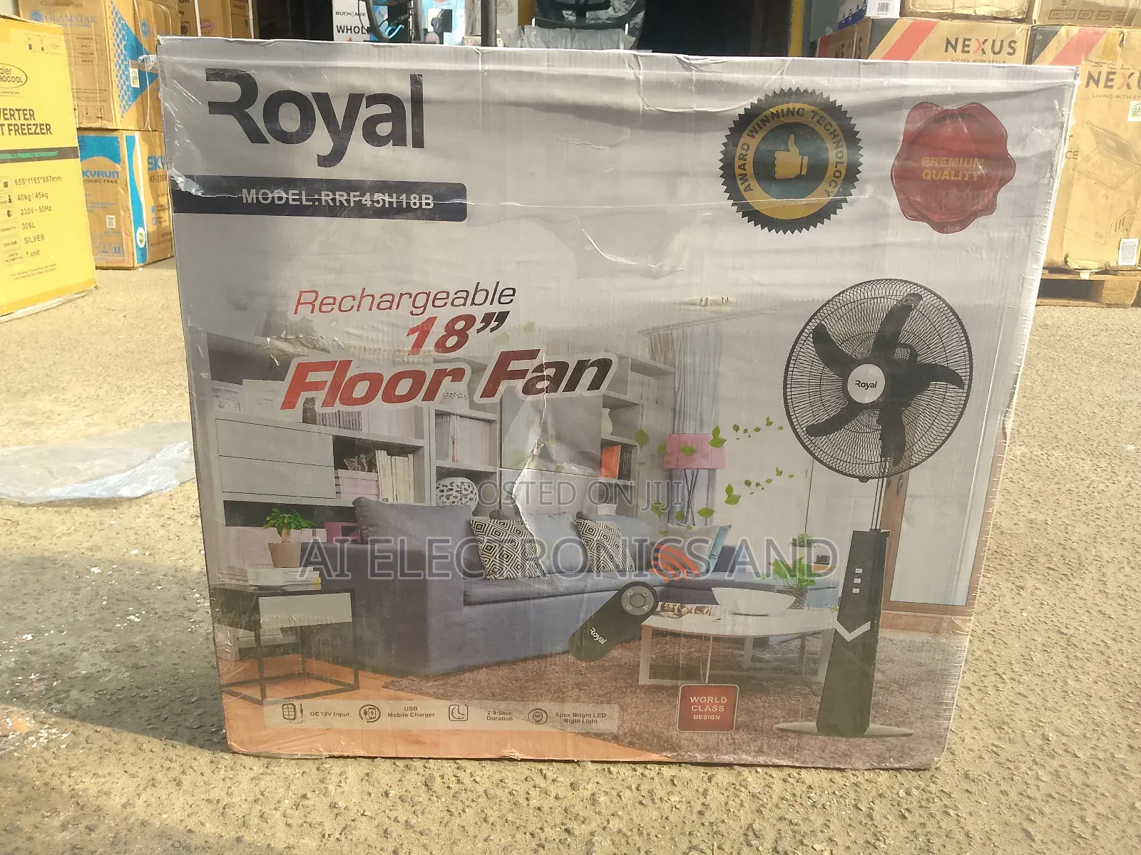 Royal Rechargeable Fan 18inches