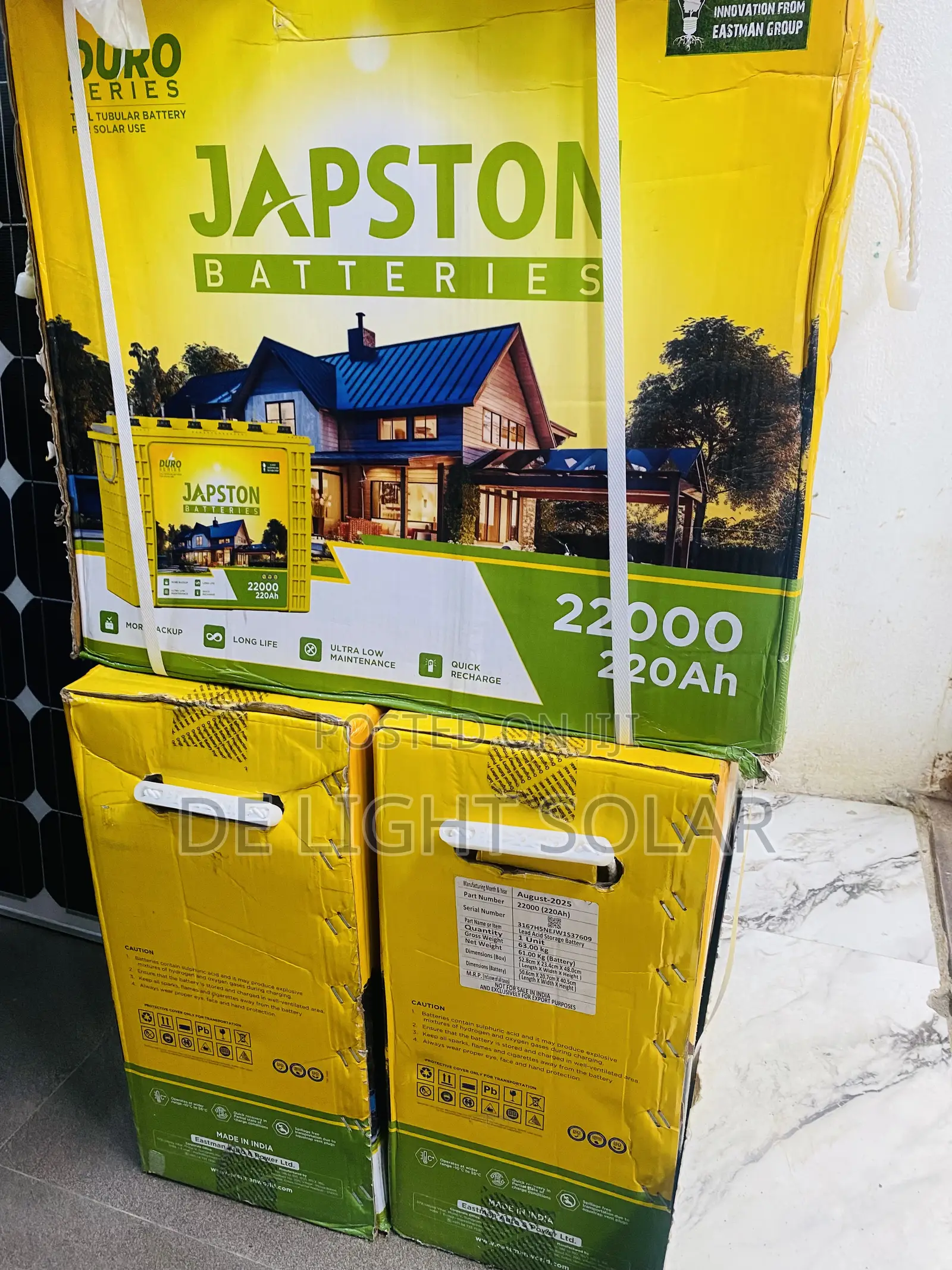 220ah Japston Tubular Battery
