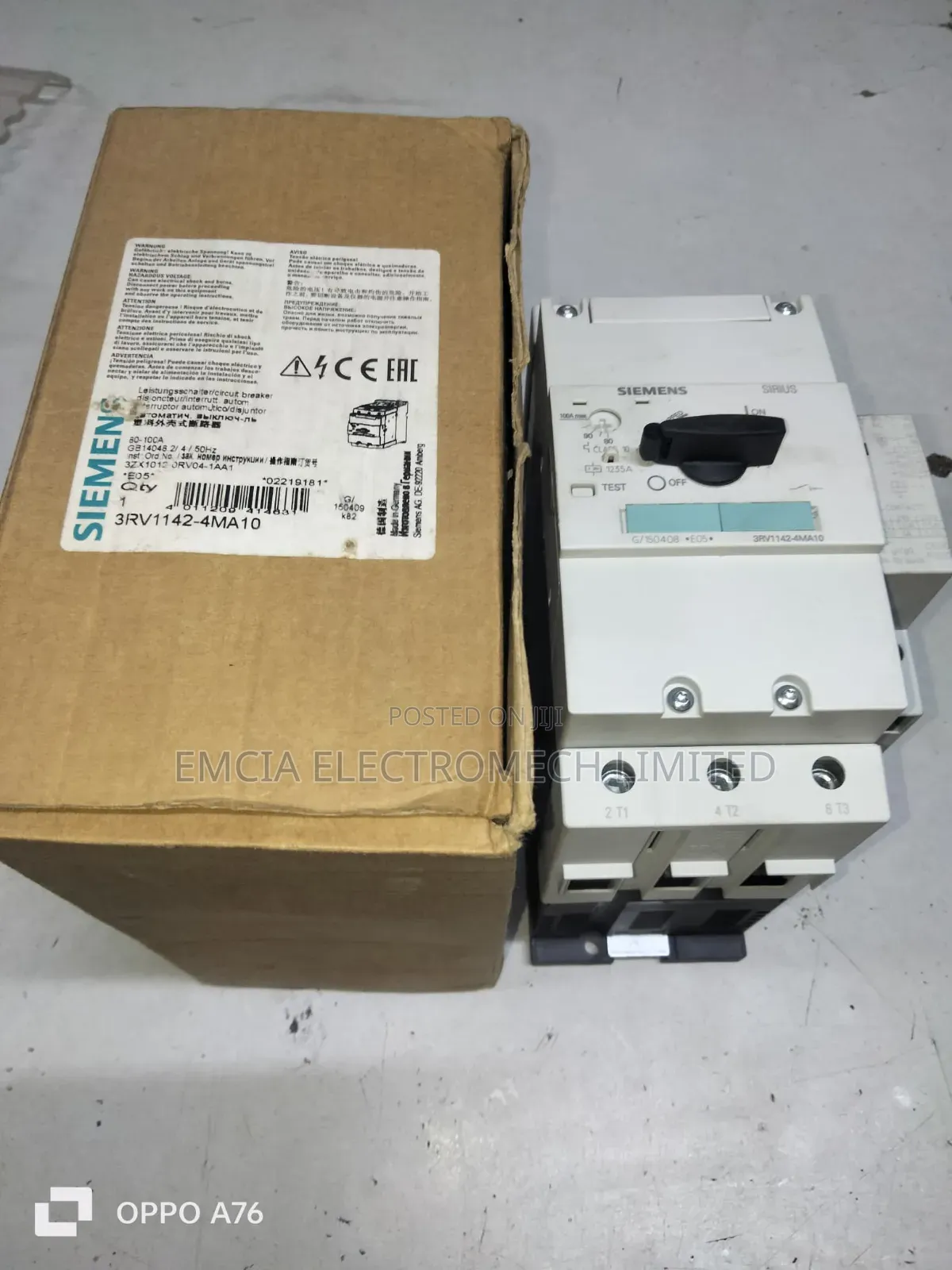 Siemens 3rv1142-4ma10 Motor Protection Circuit Breaker (Mpcb)